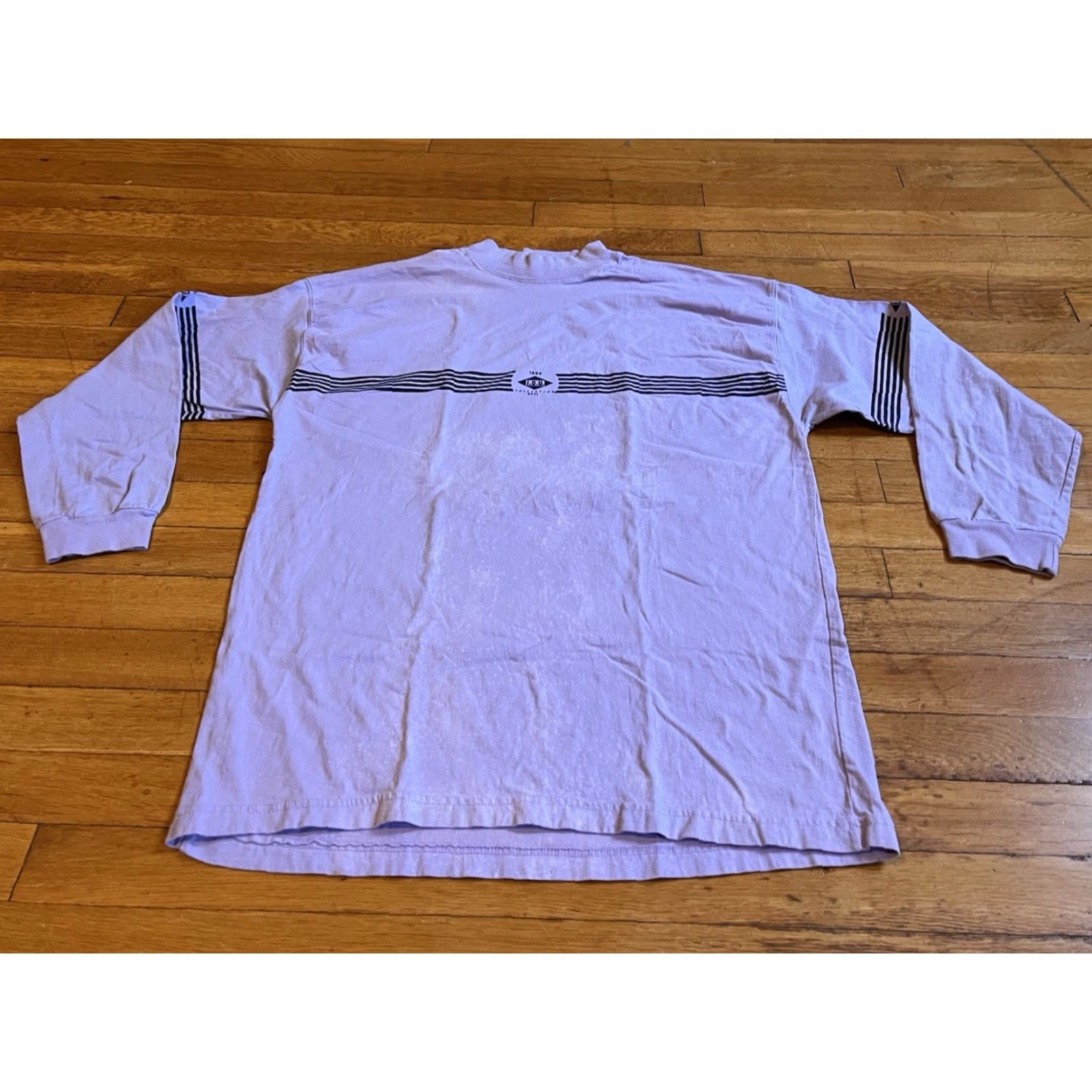 Vintage VINTAGE IOU Long Sleeve Shirt Mens XL Purple 80s Retro USA Shirt Mens XL Purple IOU 80s Size US XL / EU 56 / 4 - 2 Thumbnail