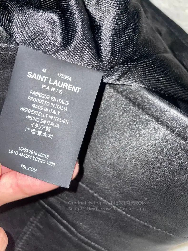 Saint Laurent Paris Saint Laurent Paris Moto Leather Jacket i Size US M / EU 48-50 / 2 - 6 Thumbnail