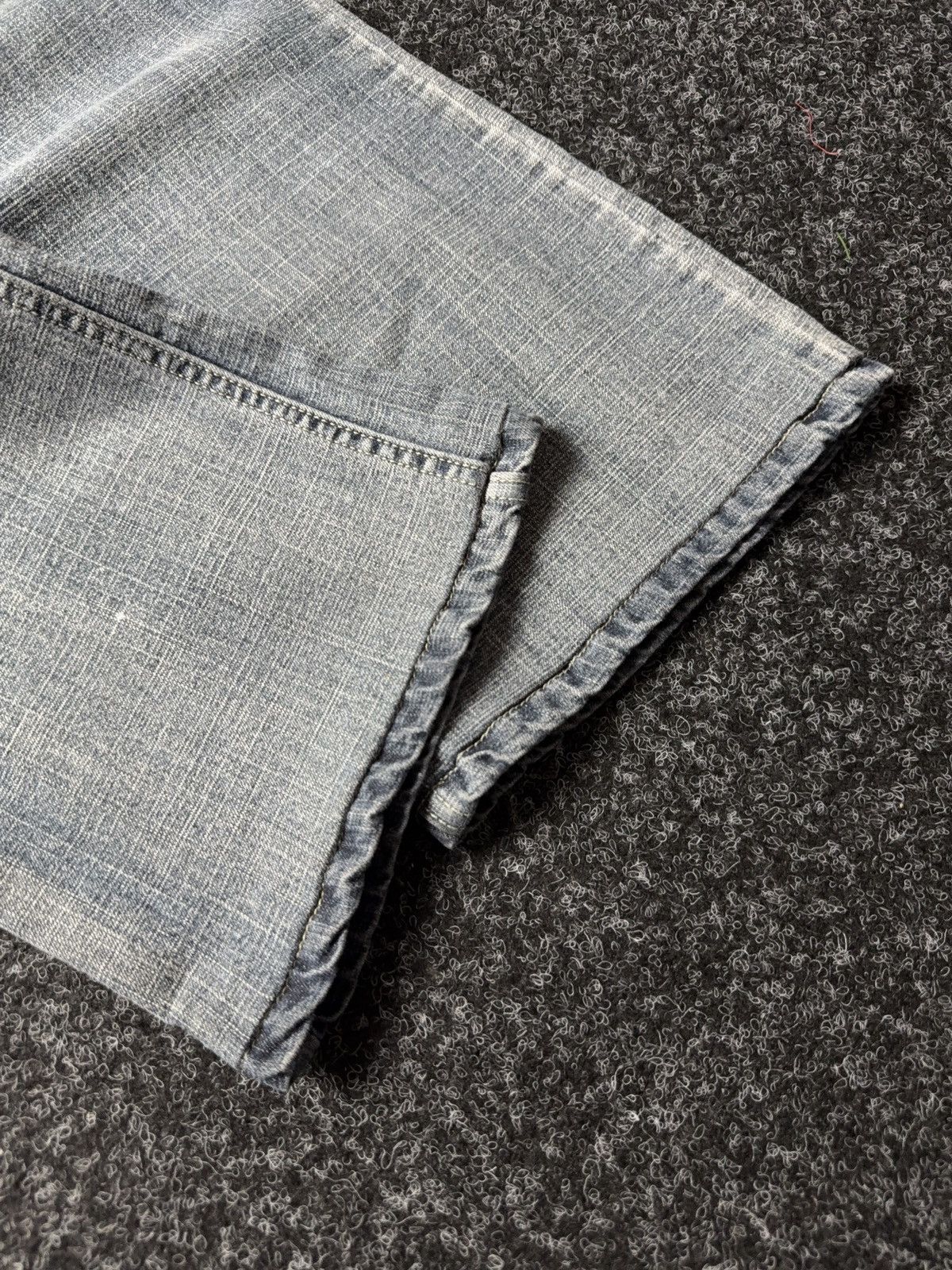 Tommy Hilfiger Retro 90s Tommy Hilfiger Denim Y2K Flare Jeans Low Rise Blue Size 29" - 3 Thumbnail
