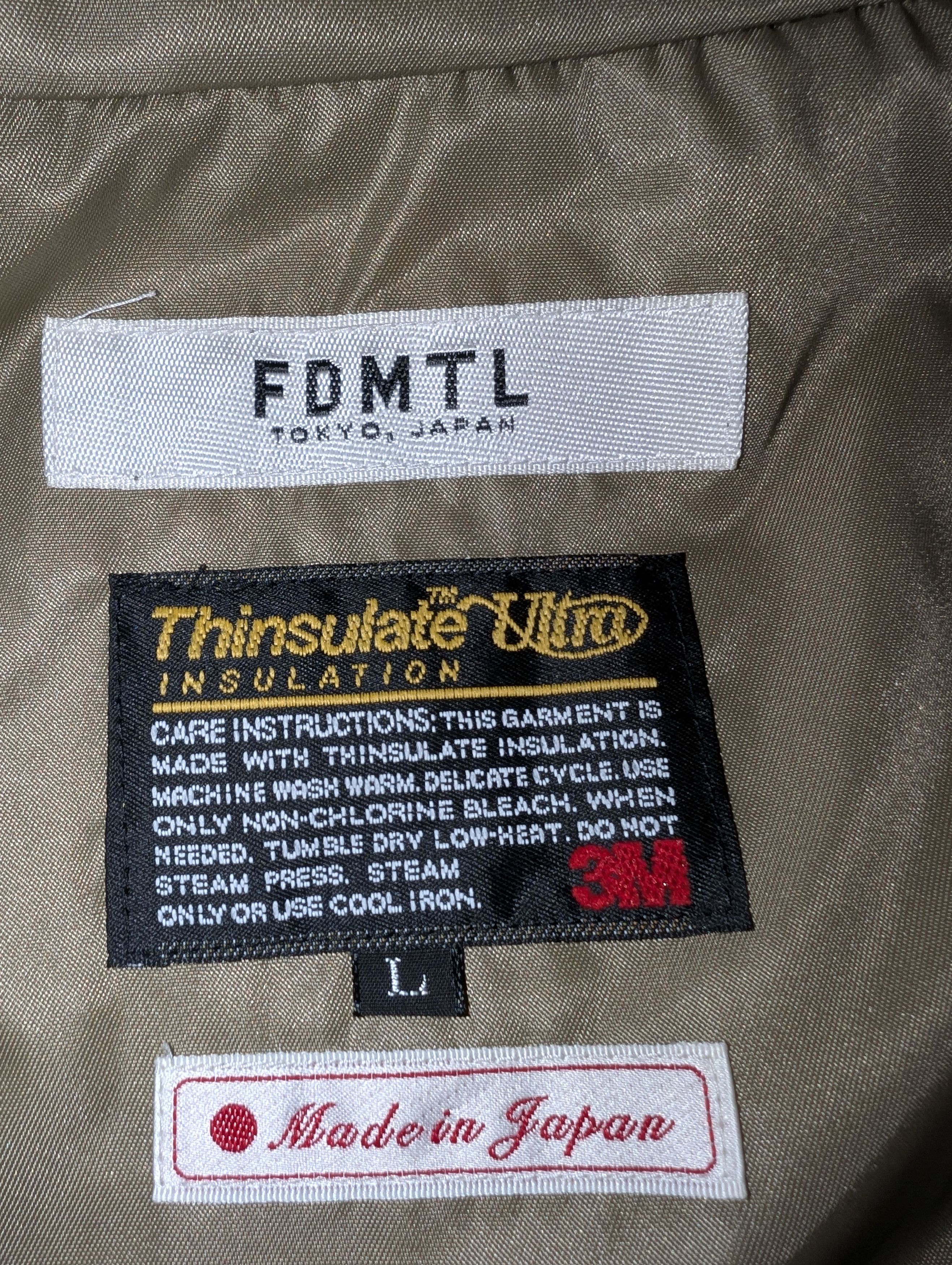 FDMTL FDMTL COAT WITH THINSULATE Size US L / EU 52-54 / 3 - 4 Thumbnail