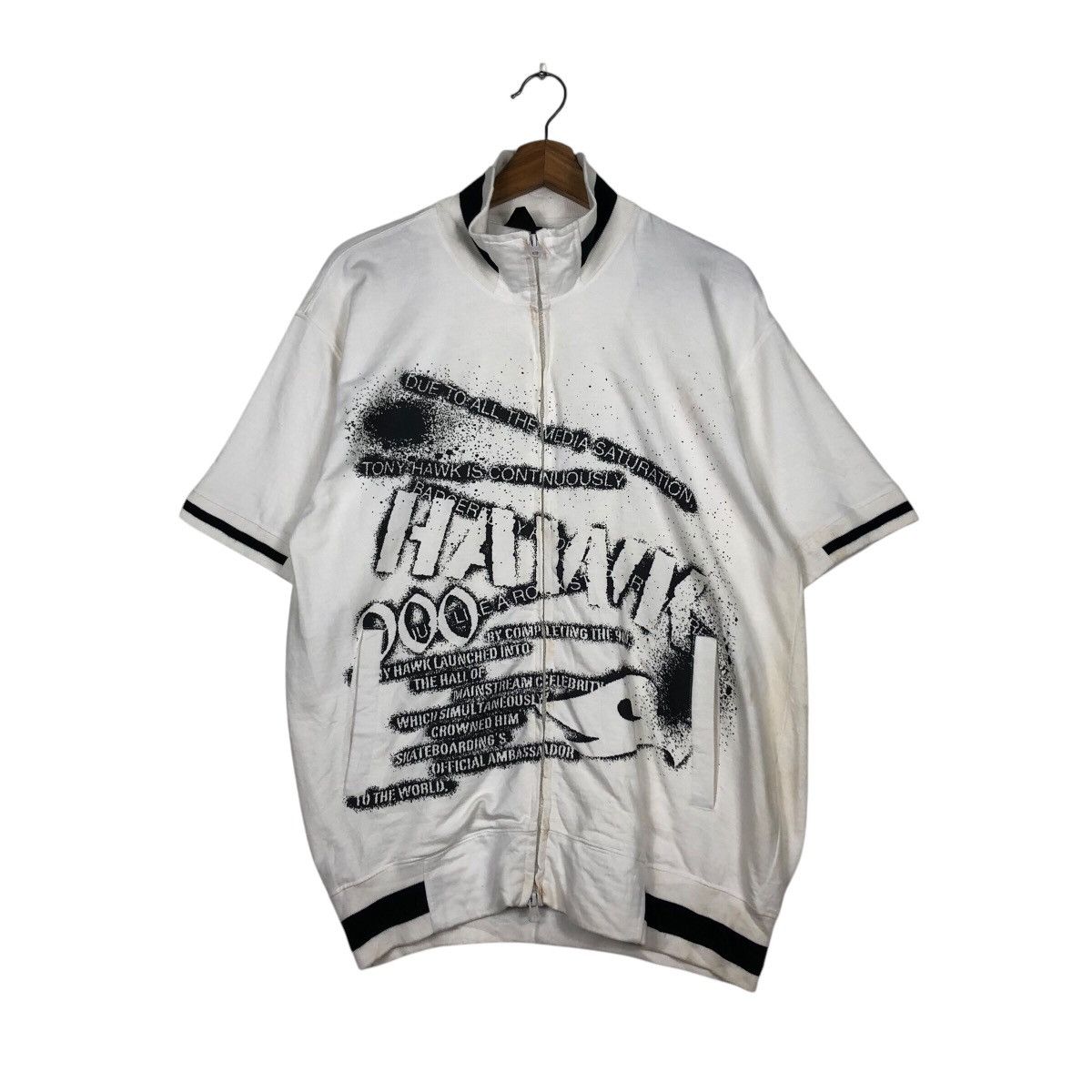 Hysteric Glamour 📌Vintage Half Zipper Sweatshirt Tony Hawk Big Logo Size US M / EU 48-50 / 2 - 2 Thumbnail