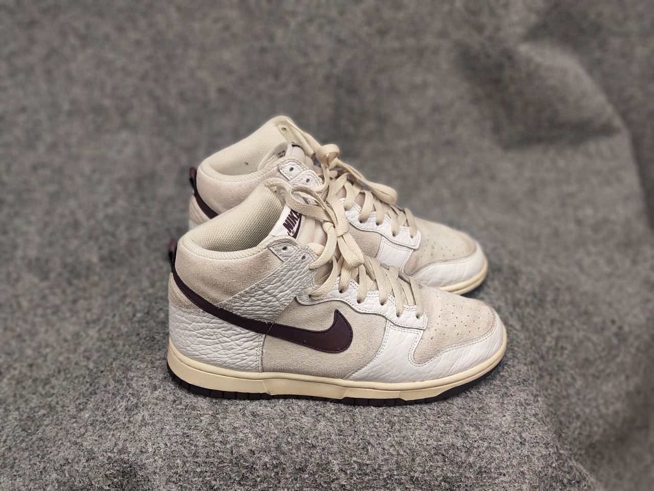 Nike Nike Dunk High Light Orewood Brown Women's Leather Sneakers Size US 8.5 / IT 38.5 - 9 Thumbnail
