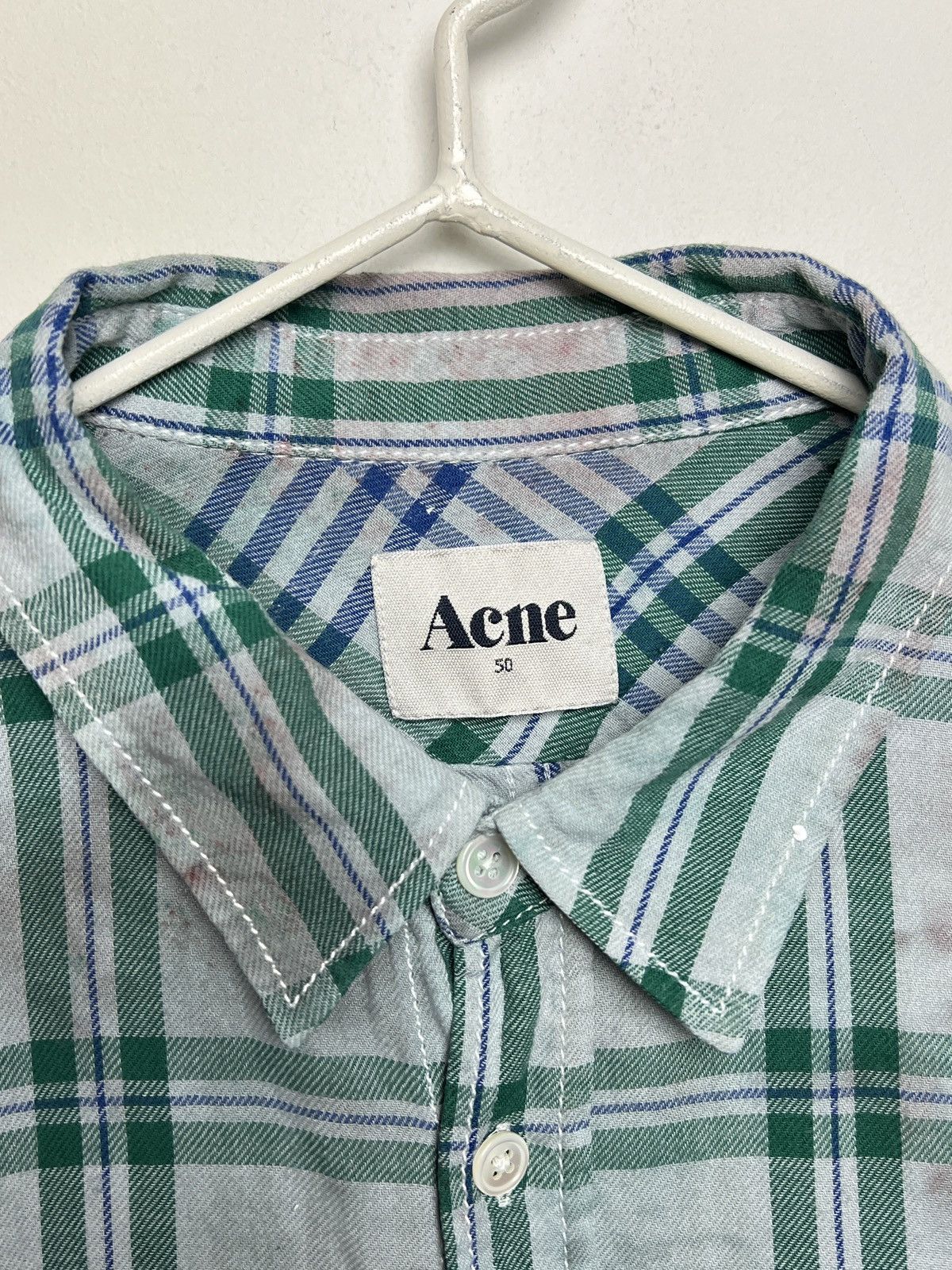 Acne Studios acne vintage travis plaid shirt tie dye y2k Size US M / EU 48-50 / 2 - 7 Thumbnail