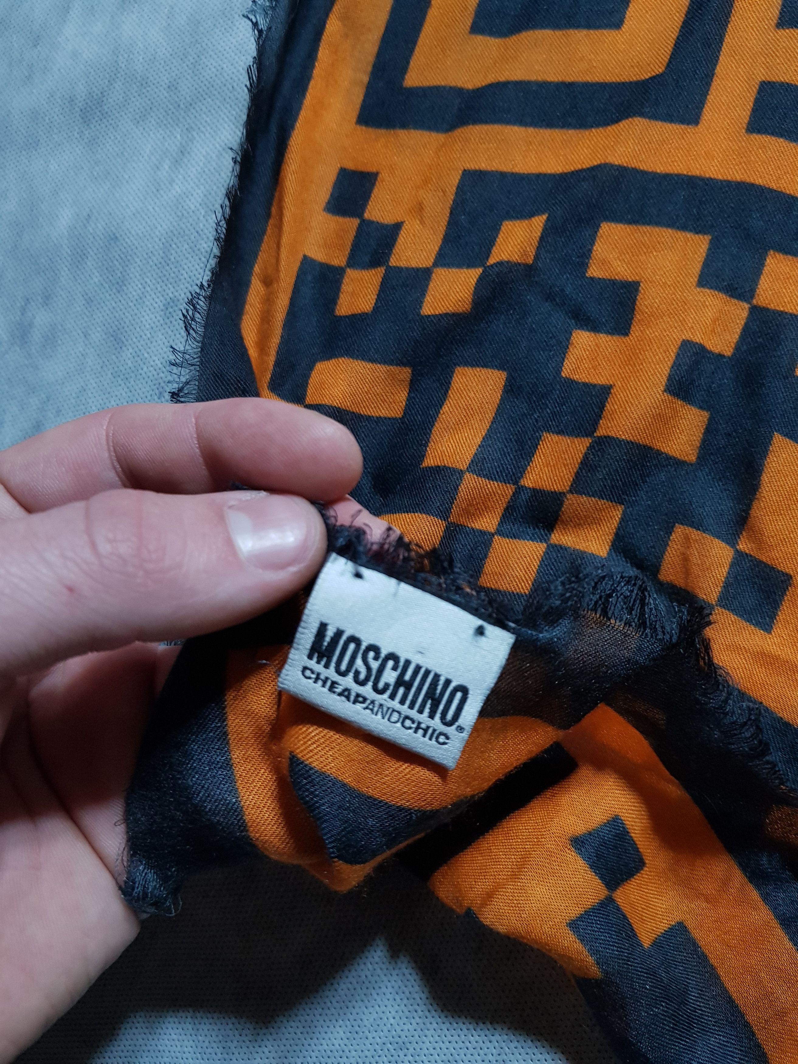 Moschino Moschino QR Code Cheap and Chic scarf 140cm 7% Cashmere Size ONE SIZE - 6 Thumbnail