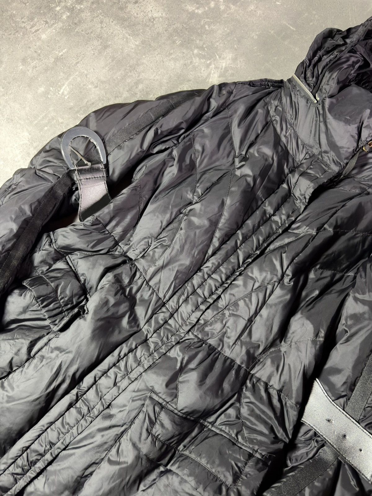 Marithe + Francois Girbaud 00s Marithe + Francois Girbaud Hybrid Hooded Puffer Parka L Size L / US 10 / IT 46 - 17 Thumbnail