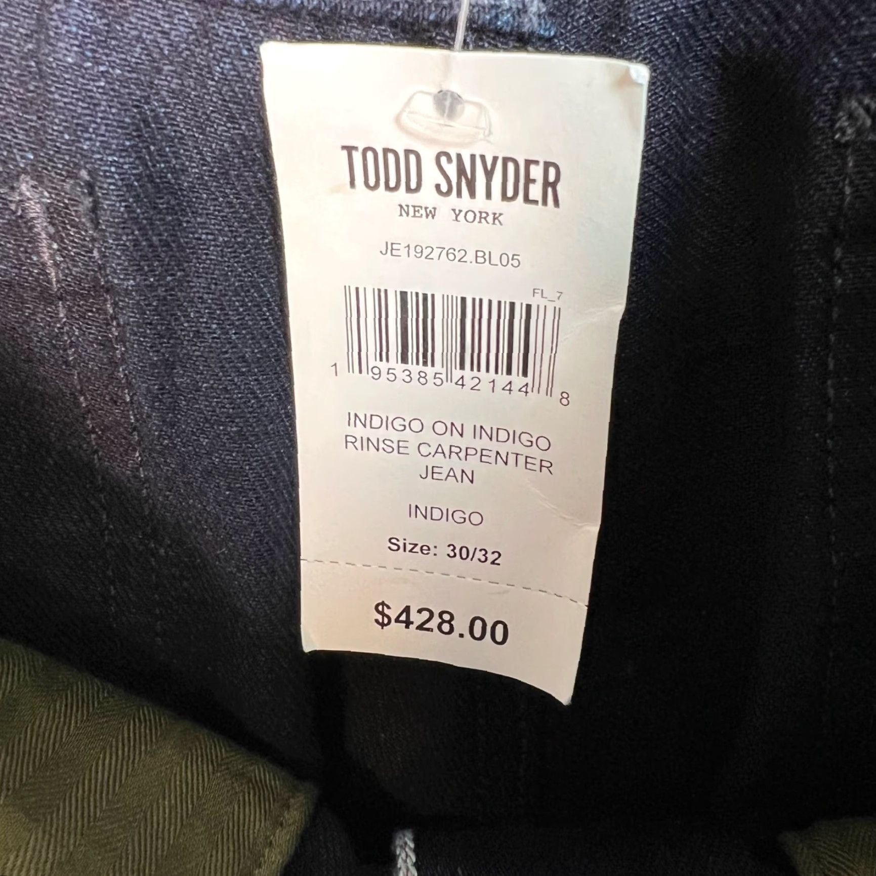 Todd Snyder Todd Snyder Indigo Rinse Carpenter Jeans Mens Size 30 x 32 Selvedge Denim Blues Jeans 5-Pocket Mens Todd Snyder Jeans Size US 30 / EU 46 - 5 Thumbnail