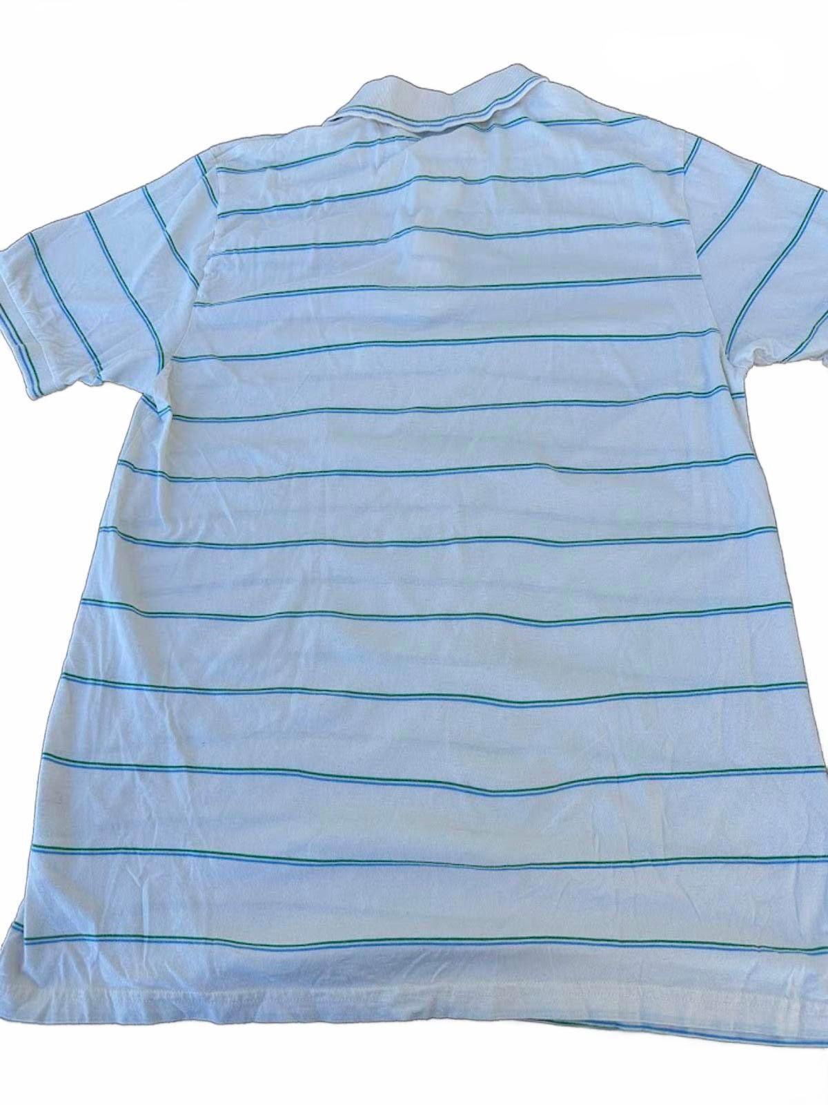 Le TIGRE Le Tigre White Stripe Polo Shirt Medium Size US M / EU 48-50 / 2 - 3 Thumbnail