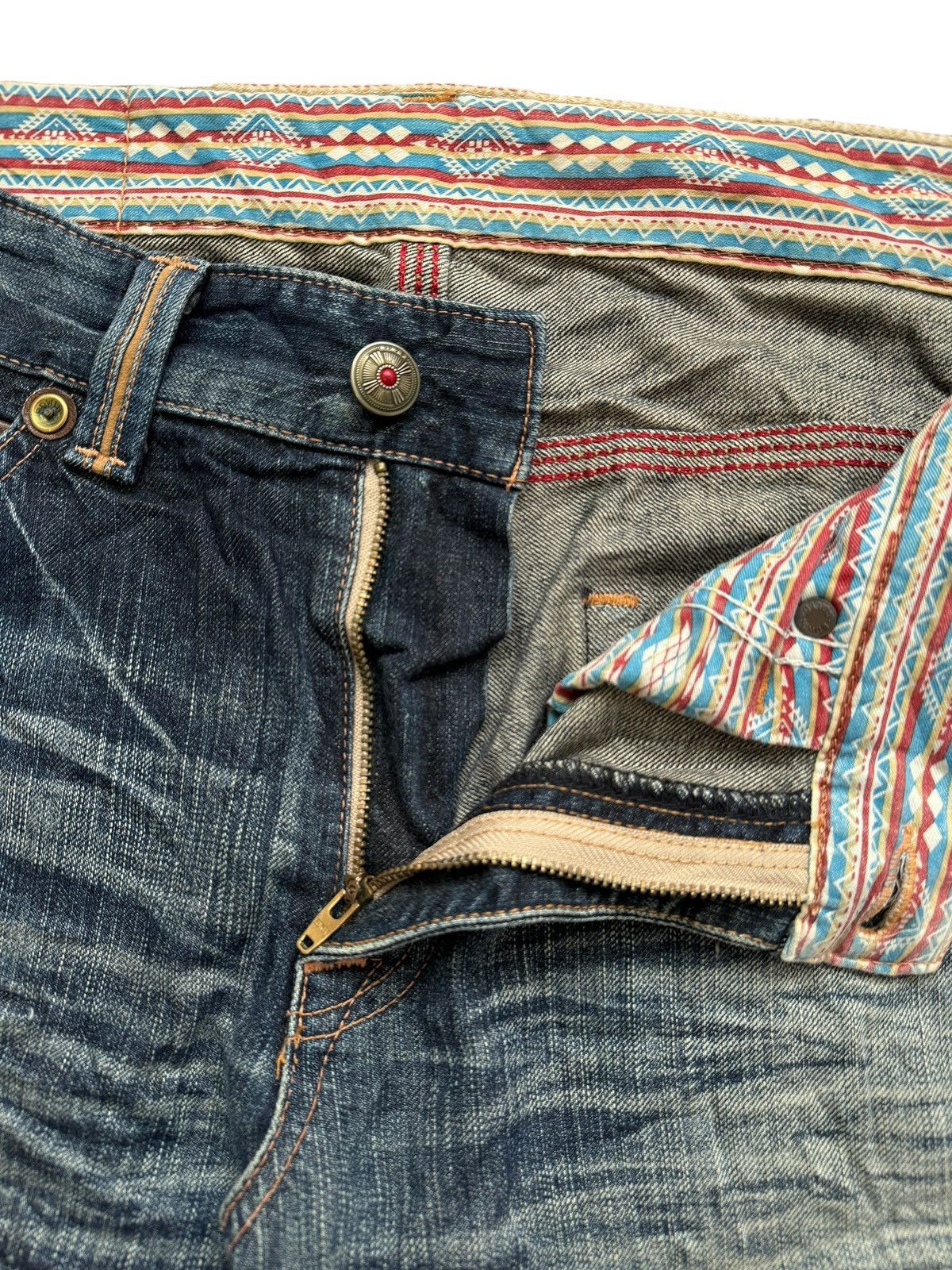 Edwin VINTAGE EDWIN EXCLUSIVE XV NAVAJO POCKET BAGGY JEANS Size US 36 / EU 52 - 7 Thumbnail
