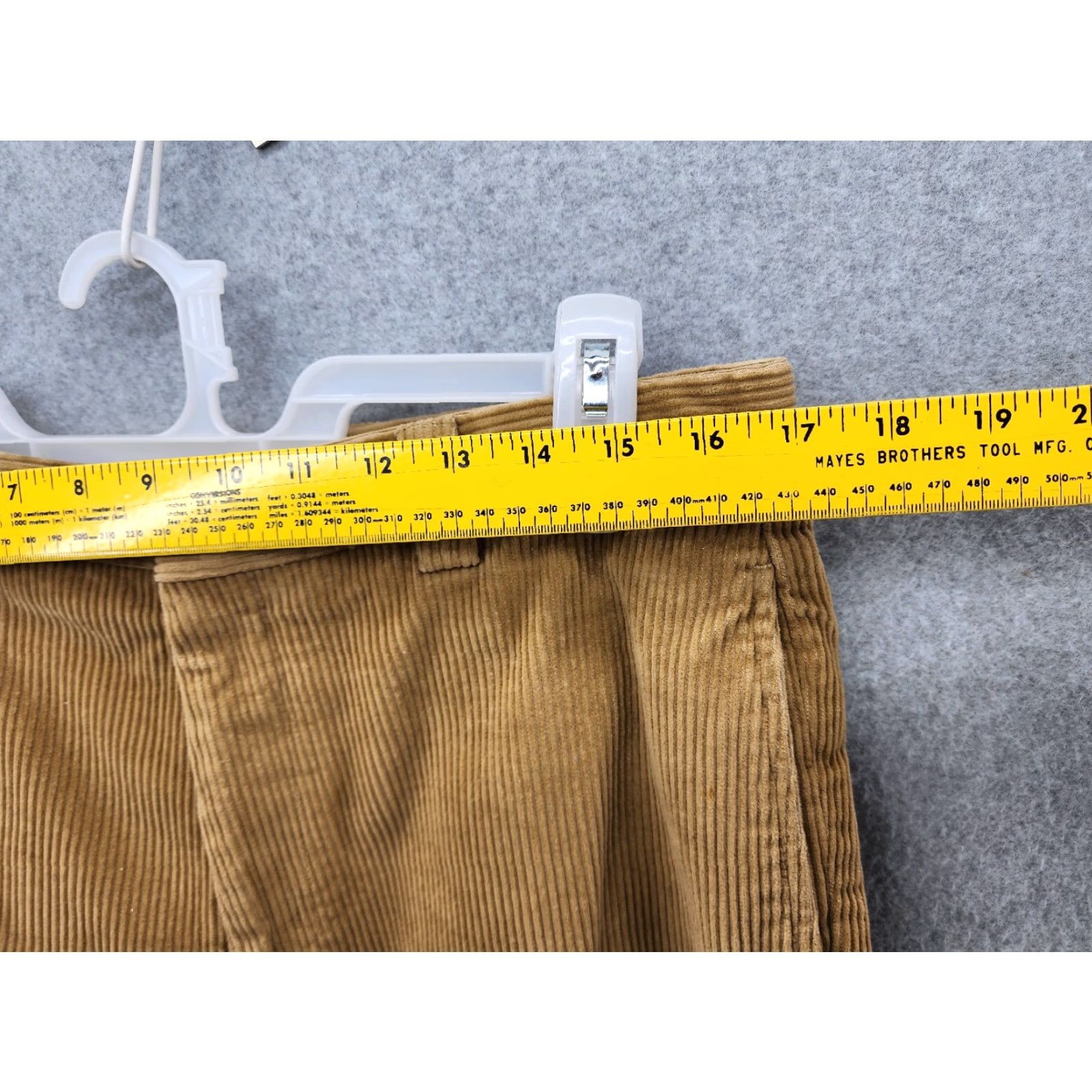 Vintage LL Bean Classic Fit Pants Mens 34 X 28 Corduroy Brown Straight Leg Chino Pockets Seasonal Fall Spring Summer Winter Regular Mens Size US 34 / EU 50 - 5 Thumbnail