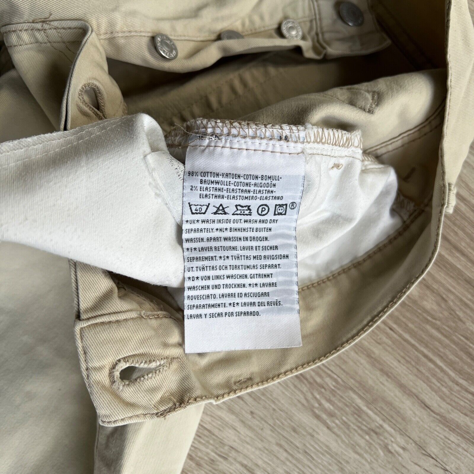 Levi's Levi's Vintage Beige Cotton Pants 8900AC Size US 31 - 6 Thumbnail