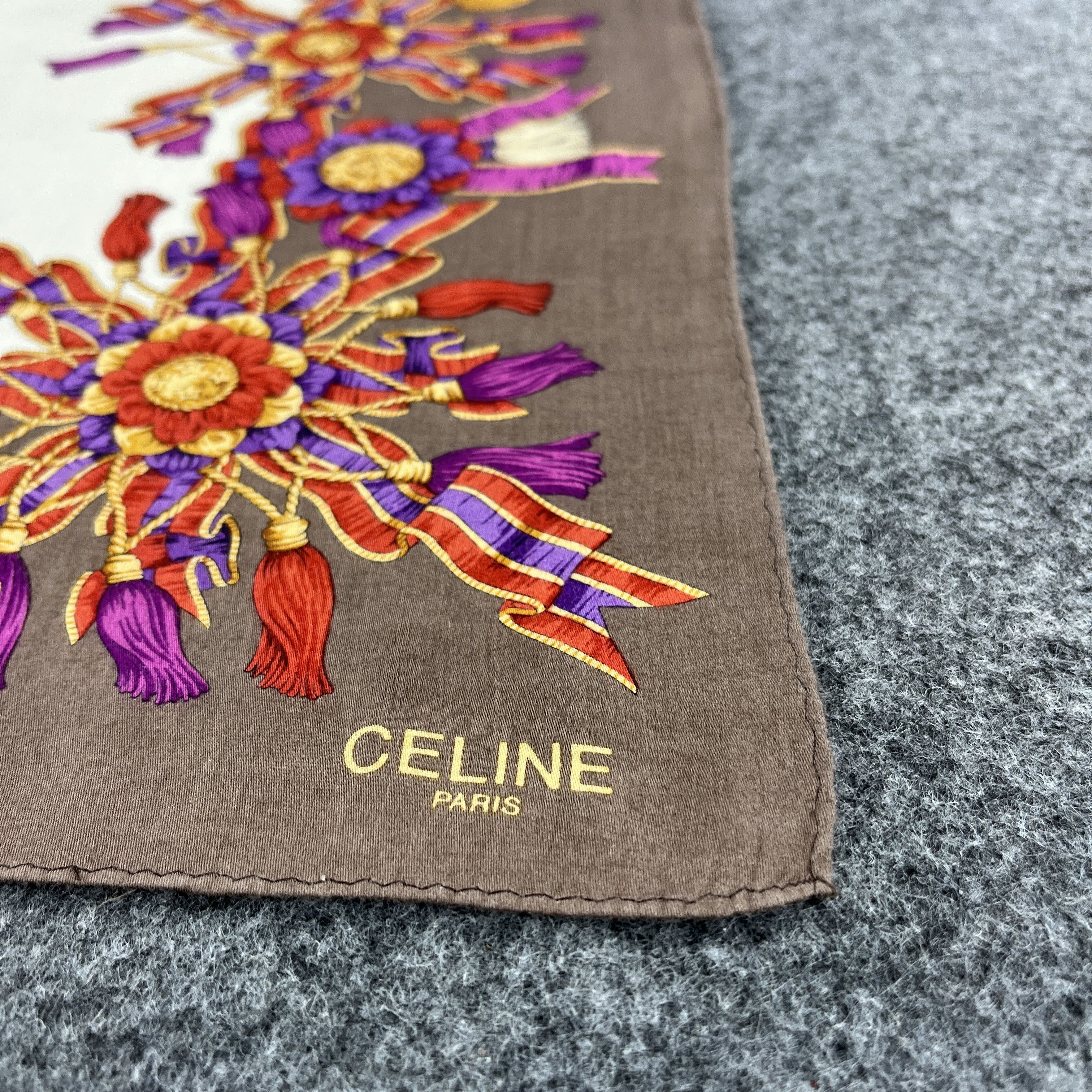 Vintage Vintage Celine Handkerchief / Bandana / Neckerchief B113 Size ONE SIZE - 5 Thumbnail