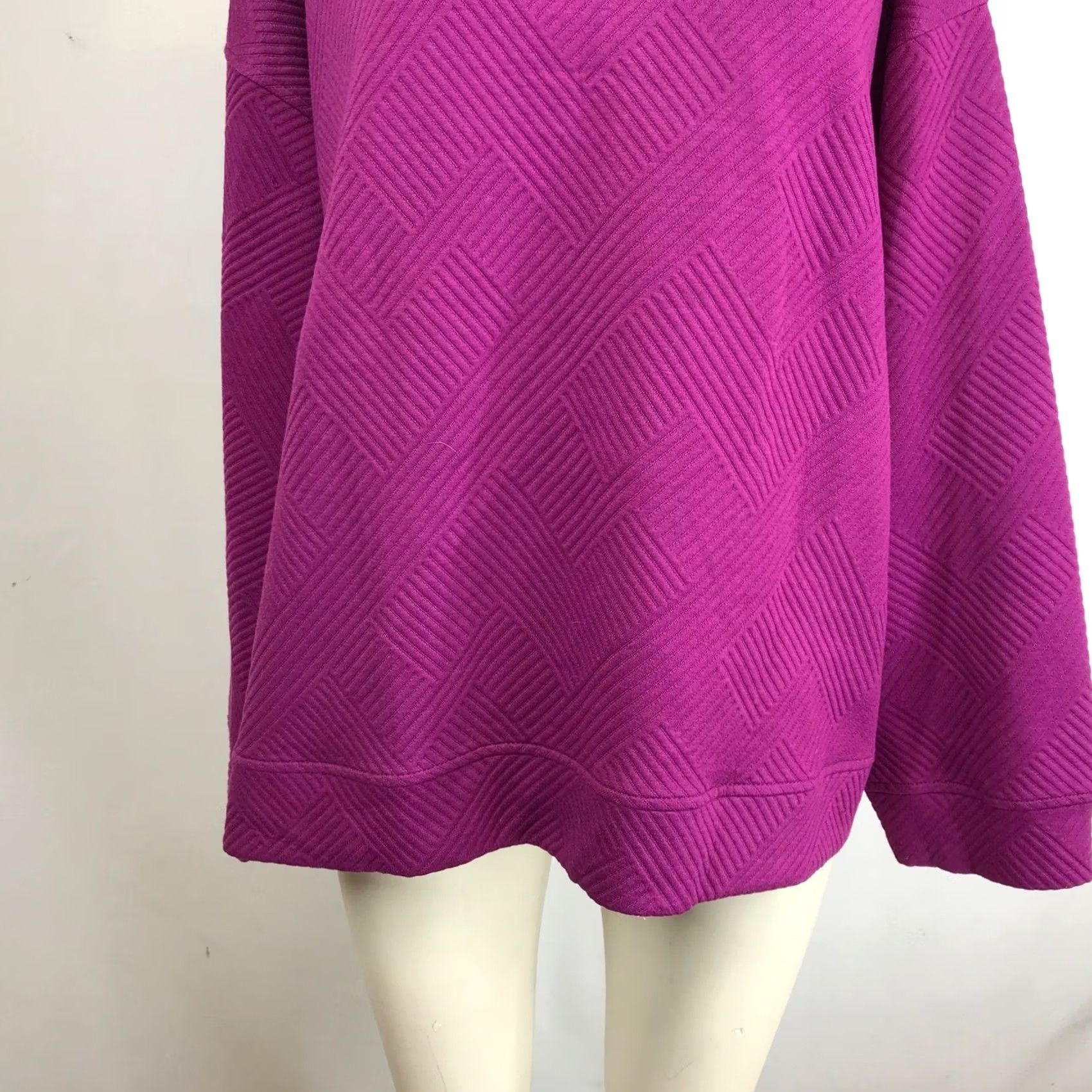 Vintage SEE N BE SEEN PLUS SIZE 2X PURPLE QUILTED TEXTURED CREW NECK SWEATSHIRT Size XXL / US 16-18 / IT 52-54 - 3 Thumbnail