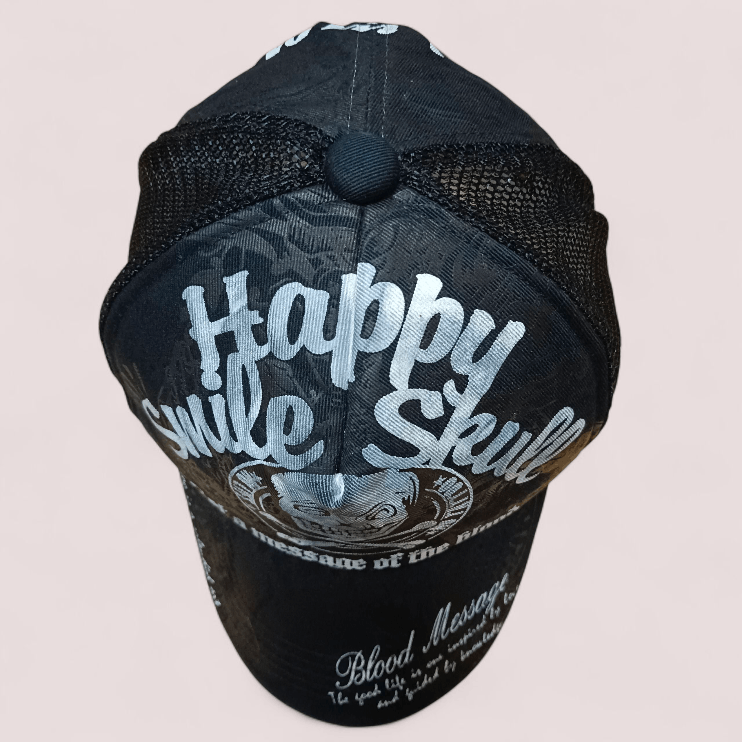 Edition Japan Happy Smile Skull Semi Trucker Hat Size ONE SIZE - 6 Thumbnail