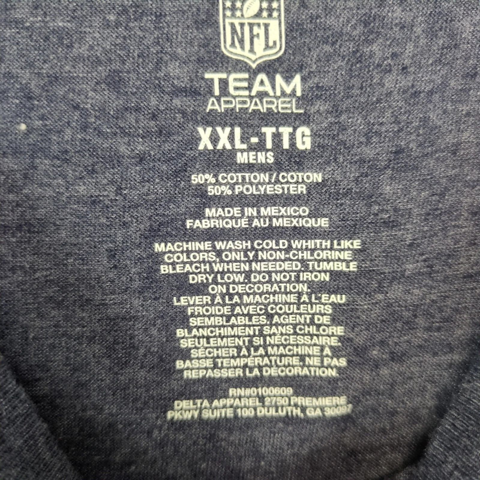 NFL New England Patriots Football XXL T-Shirt NFL Team Apparel Size US XXL / EU 58 / 5 - 2 Thumbnail