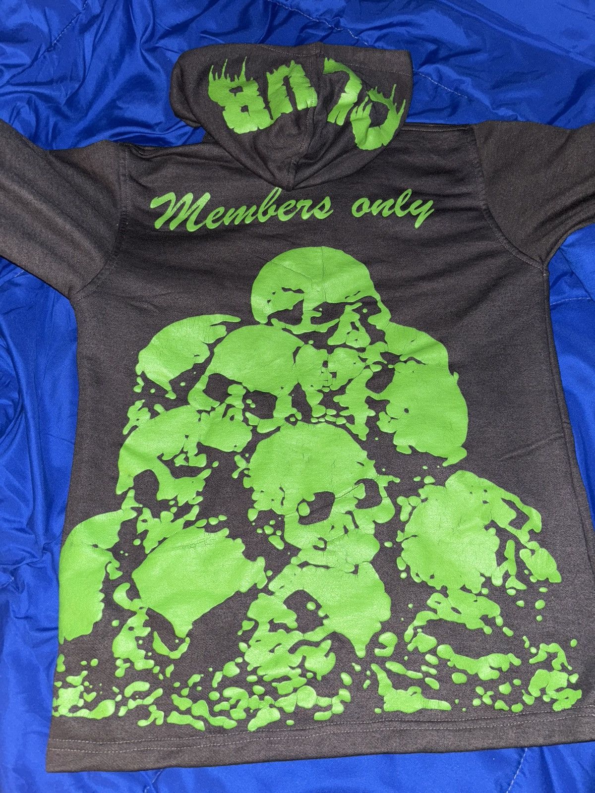 Other × Vintage Grey and green Mad rich hoodie Size US XS / EU 42 / 0 - 2 Thumbnail