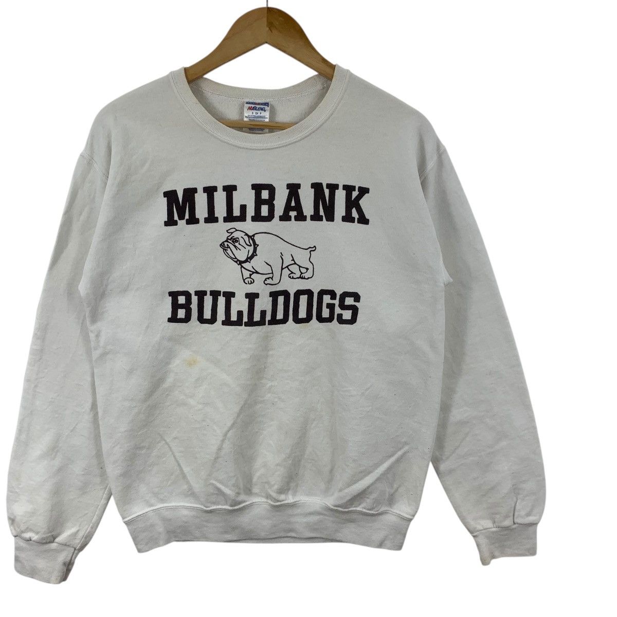 Vintage Vintage MILBANK BULLDOGS High School Mascot Sweatshirt Size M / US 6-8 / IT 42-44 - 4 Thumbnail