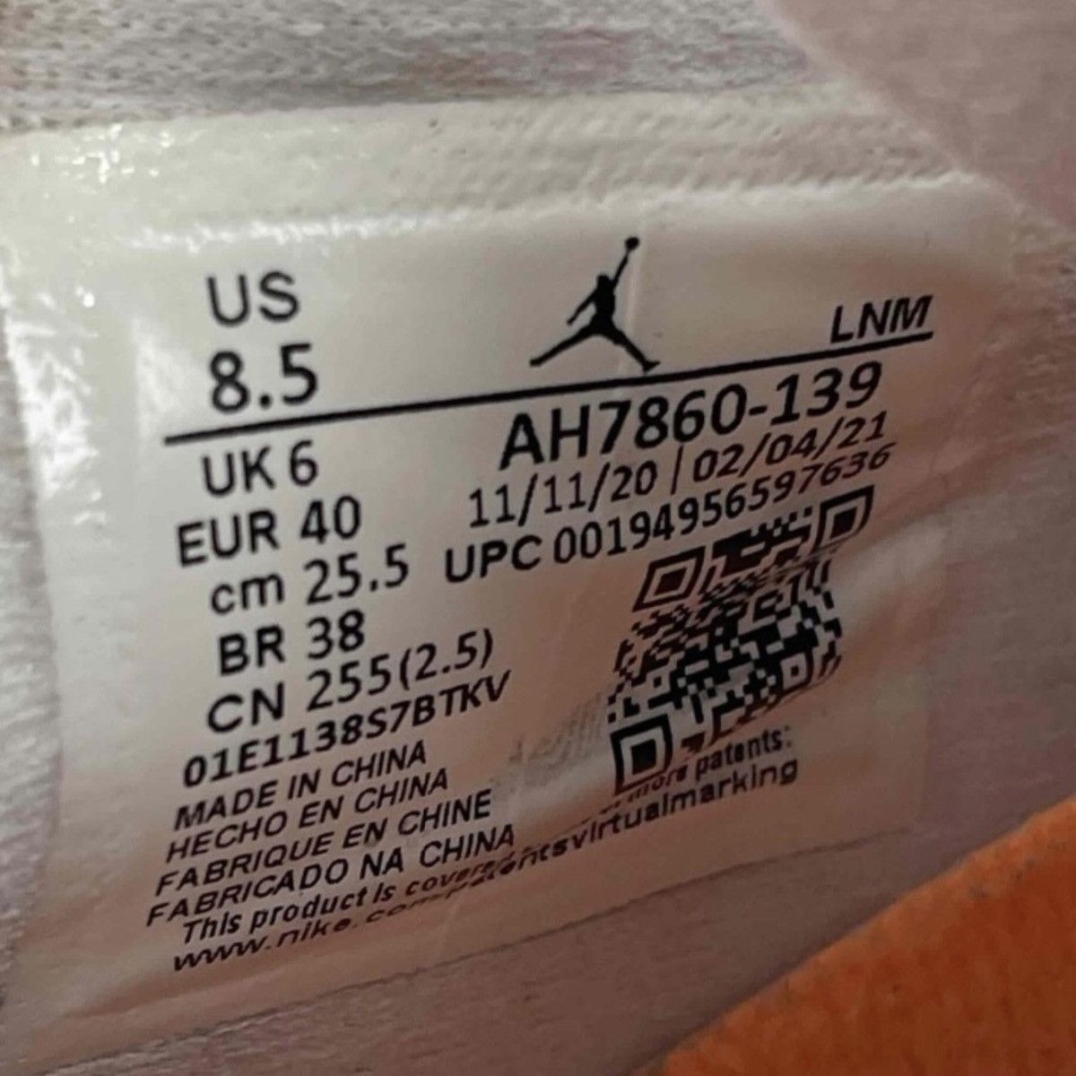 Jordan Brand Air Jordan 11 Retro Low Bright Citrus Orange AH7860-139 Rare Size US 8.5 / IT 38.5 - 8 Thumbnail