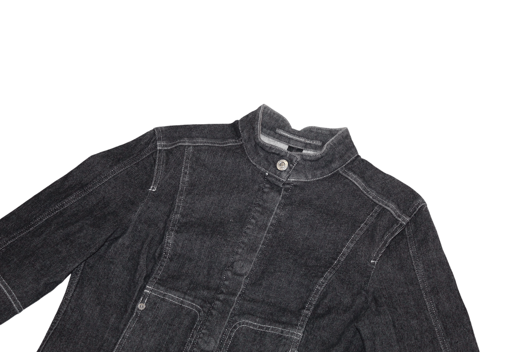 STRENESSE Strenesse Gabriele Strehle Snap Button Raw Denim Jacket Size M / US 6-8 / IT 42-44 - 4 Thumbnail