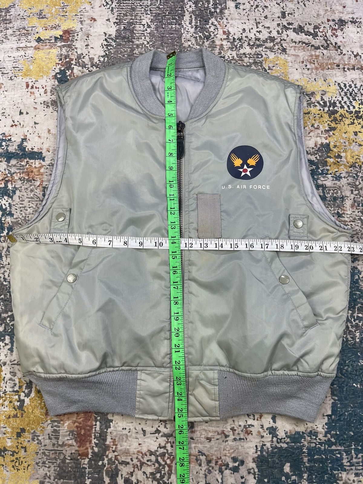 Alpha Industries Vintage USAF Llyer’s Man Intermediate MA-1 Bomber Vest Size US L / EU 52-54 / 3 - 8 Thumbnail