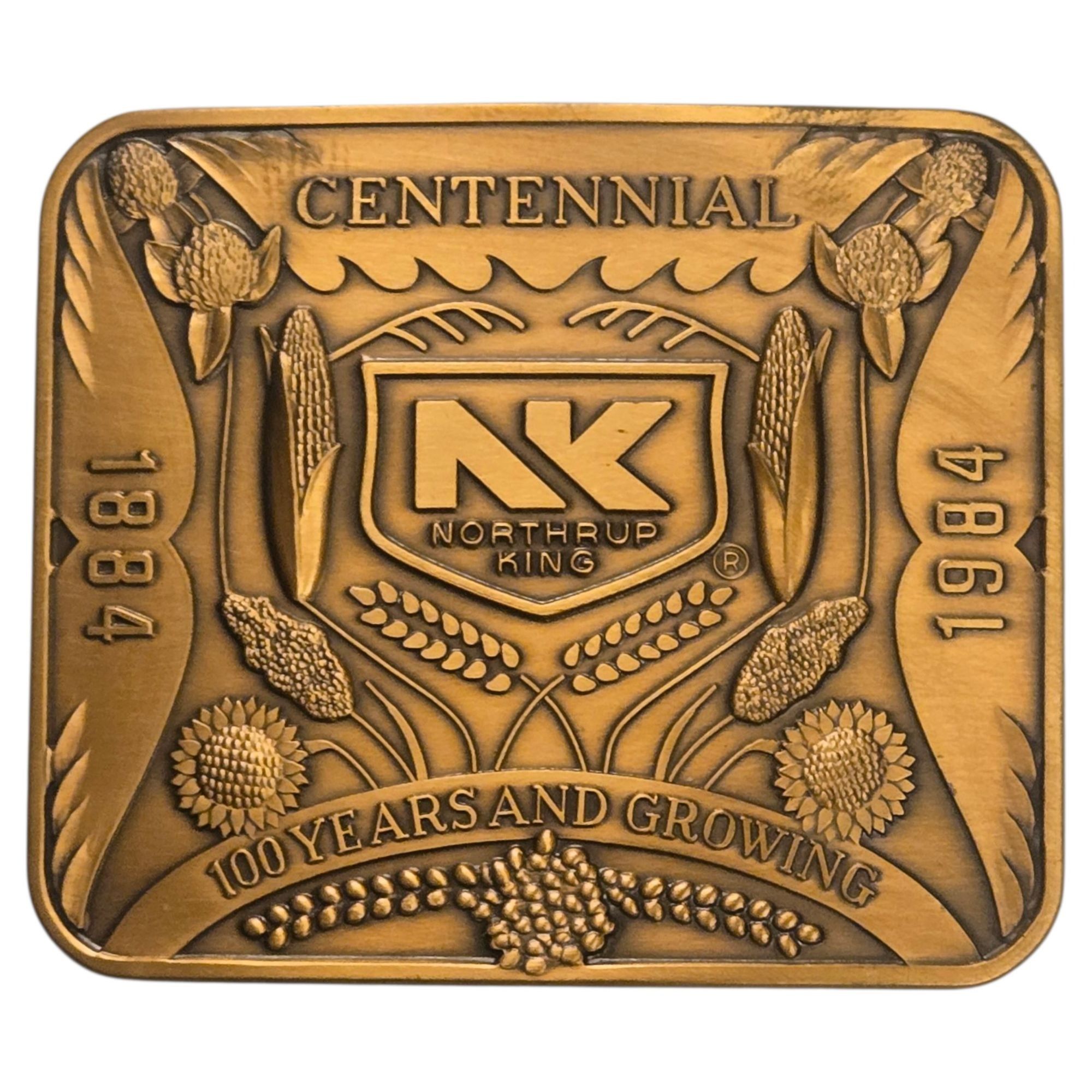 Other Northrup King Belt Buckle Seed Company Centennial Advertisin Size ONE SIZE - 1 Thumbnail