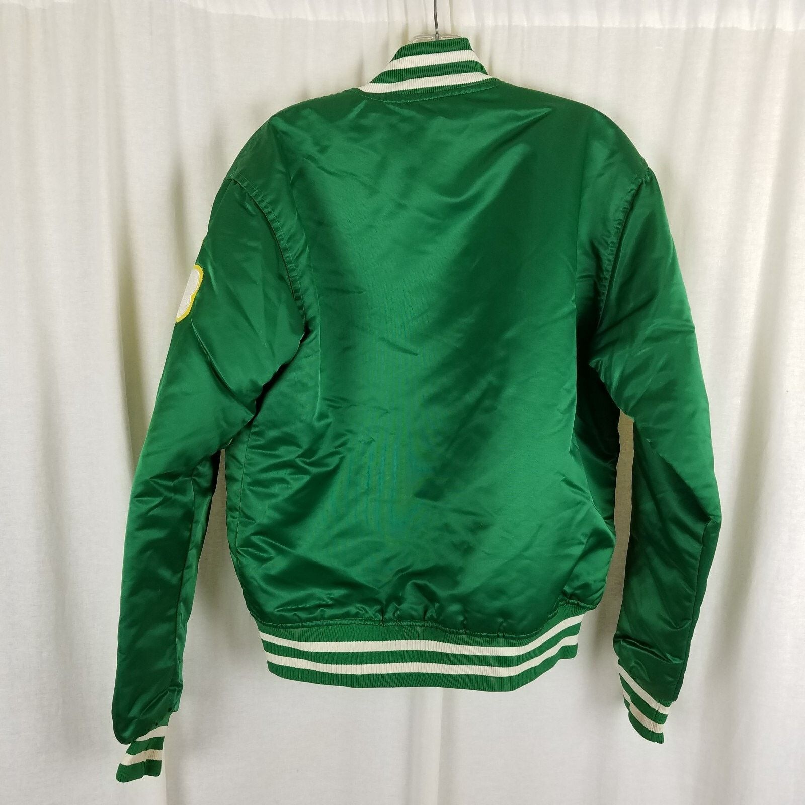 Vtg 80s Starter Boston Celtics Green Satin Basketball Jacket