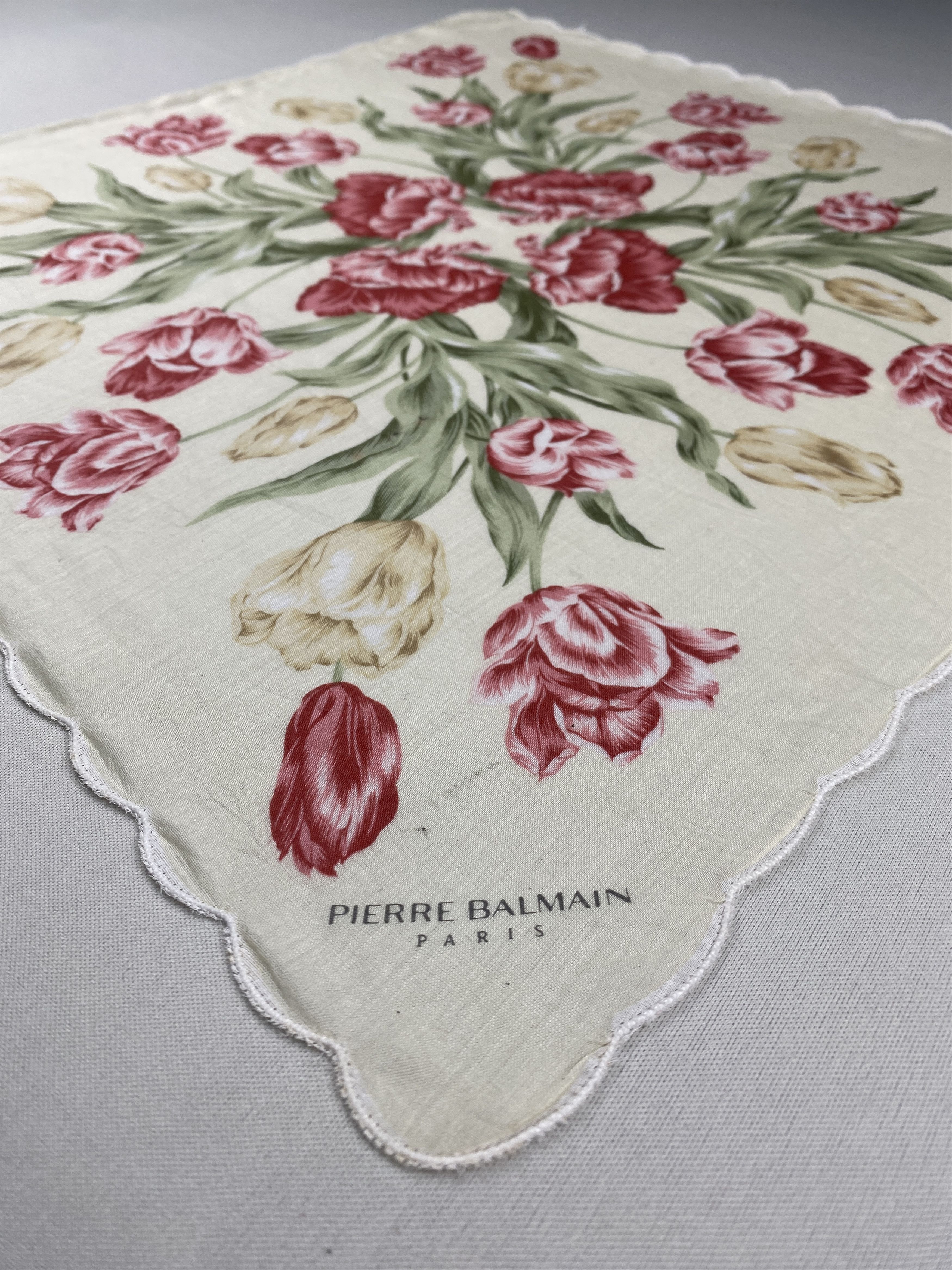 Pierre Balmain Vtg Pierre Balmain Handkerchief Pocket Square Bandana HM0009 Size ONE SIZE - 4 Thumbnail
