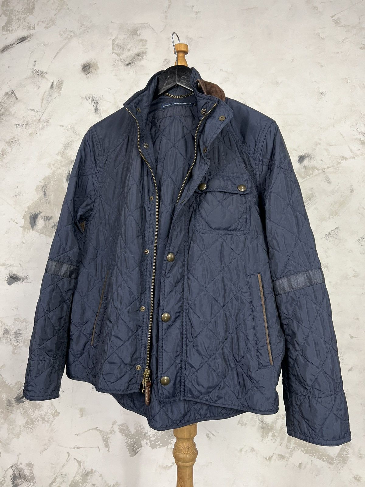 Ralph Lauren Polo Ralph Lauren Sport Blue Quilted Jacket Size L - XL Size XL / US 12-14 / IT 48-50 - 1 Thumbnail