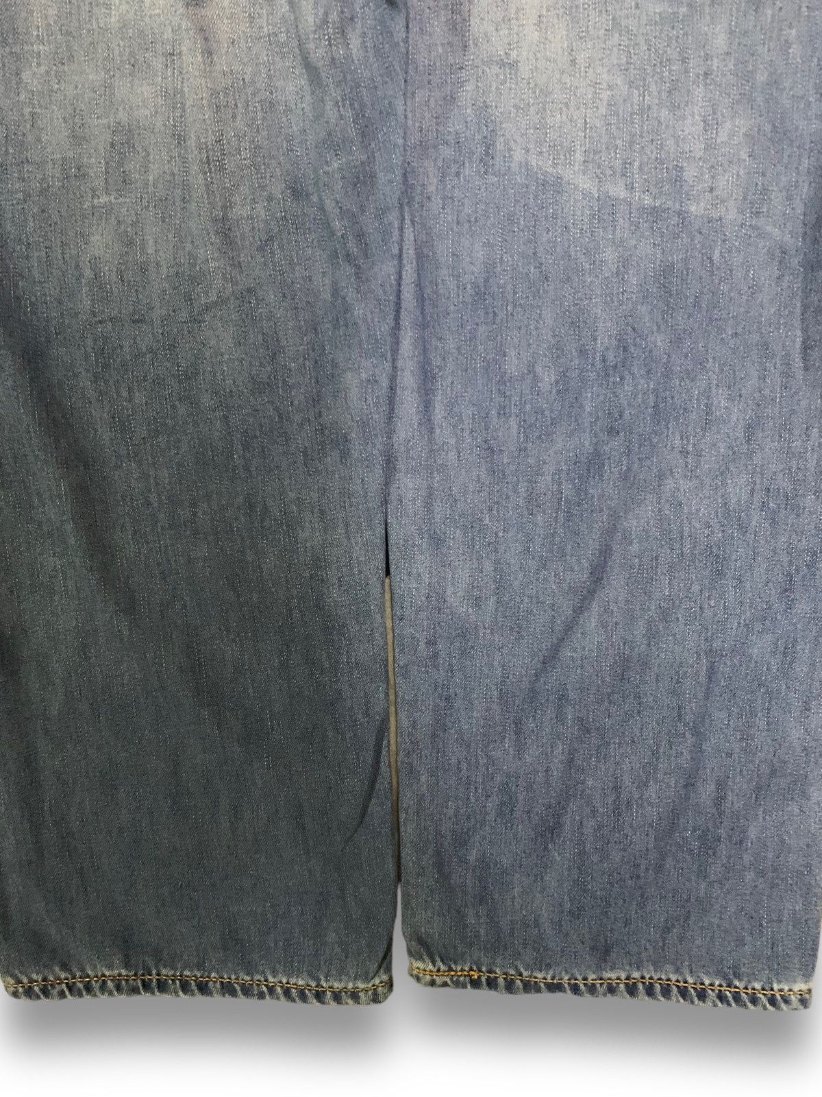 Levi's Vintage Clothing Vintage Levis 502 Blue Wash Distressed Denim Jorts Size US 31 - 14 Thumbnail