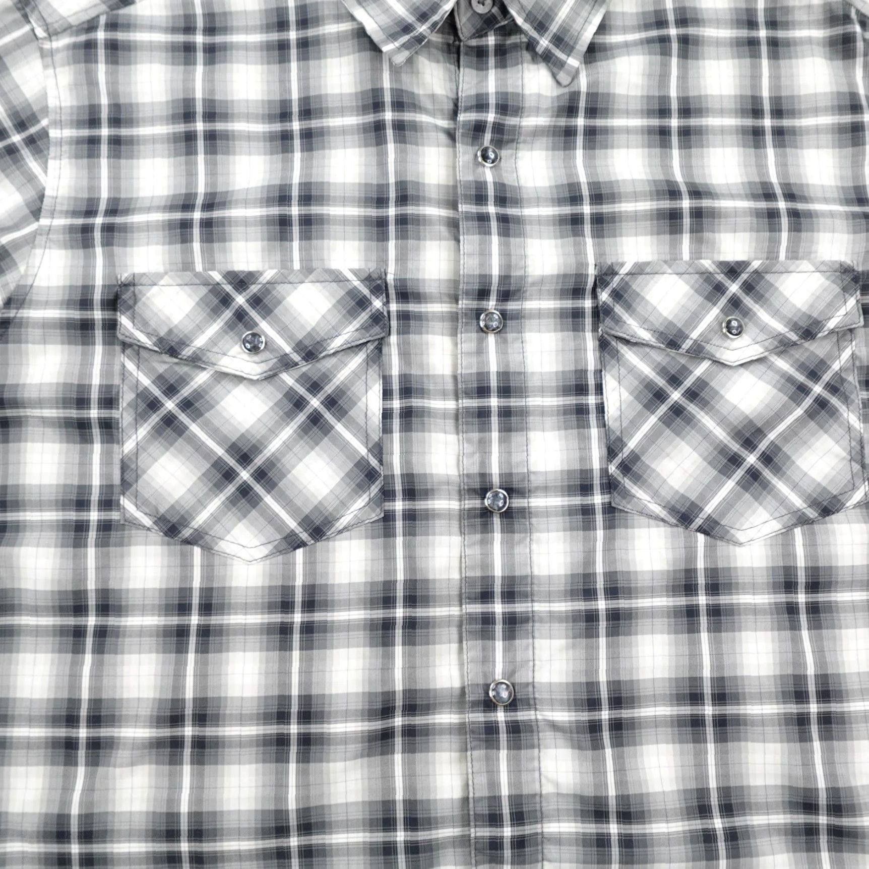 Vintage Kuhl Shirt Mens Medium Gray Plaid Western Pearl Snap Outdoors Hiking Trail Work Shirt Size US M / EU 48-50 / 2 - 3 Thumbnail