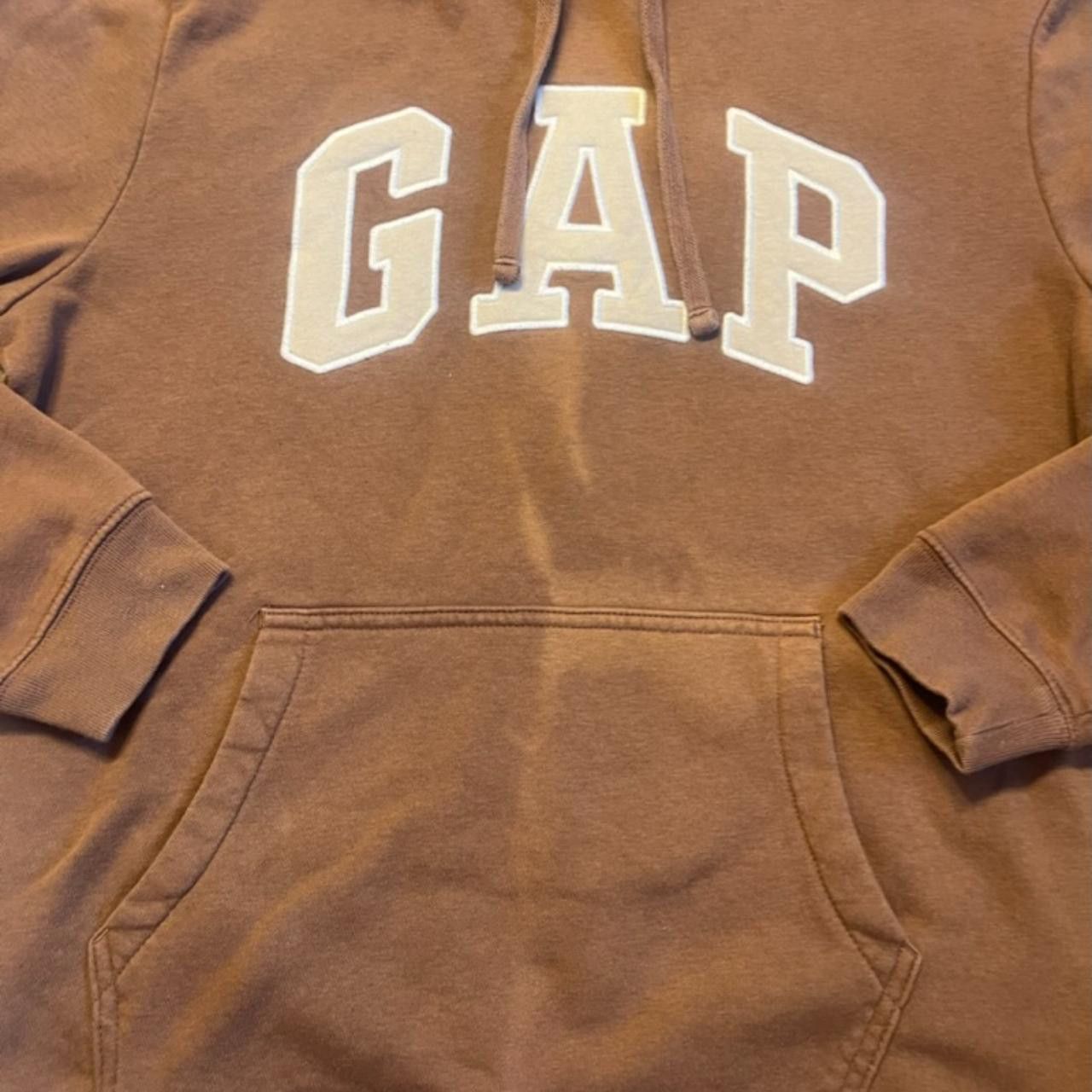 Gap 2000s Brown Vintage Distressed GAP Hoodie Men's M Size US M / EU 48-50 / 2 - 4 Thumbnail