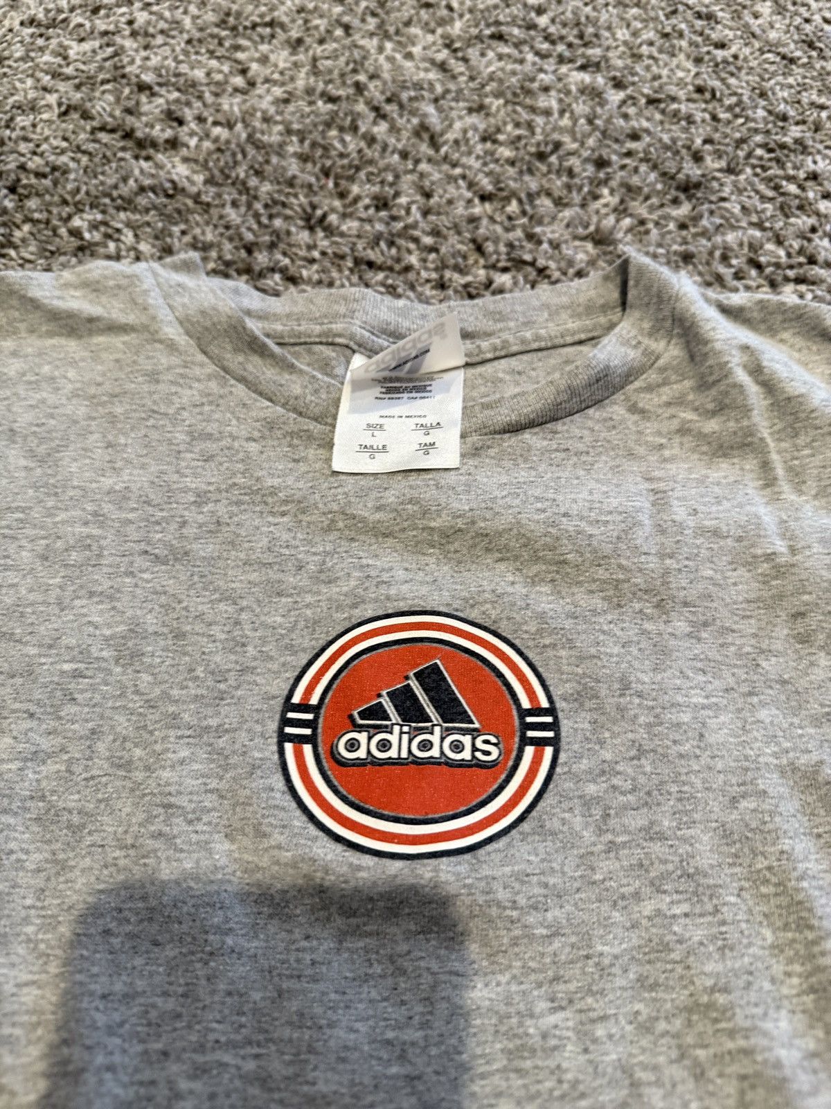 Adidas × Vintage Vintage Adidas logo tee Size US L / EU 52-54 / 3 - 2 Thumbnail