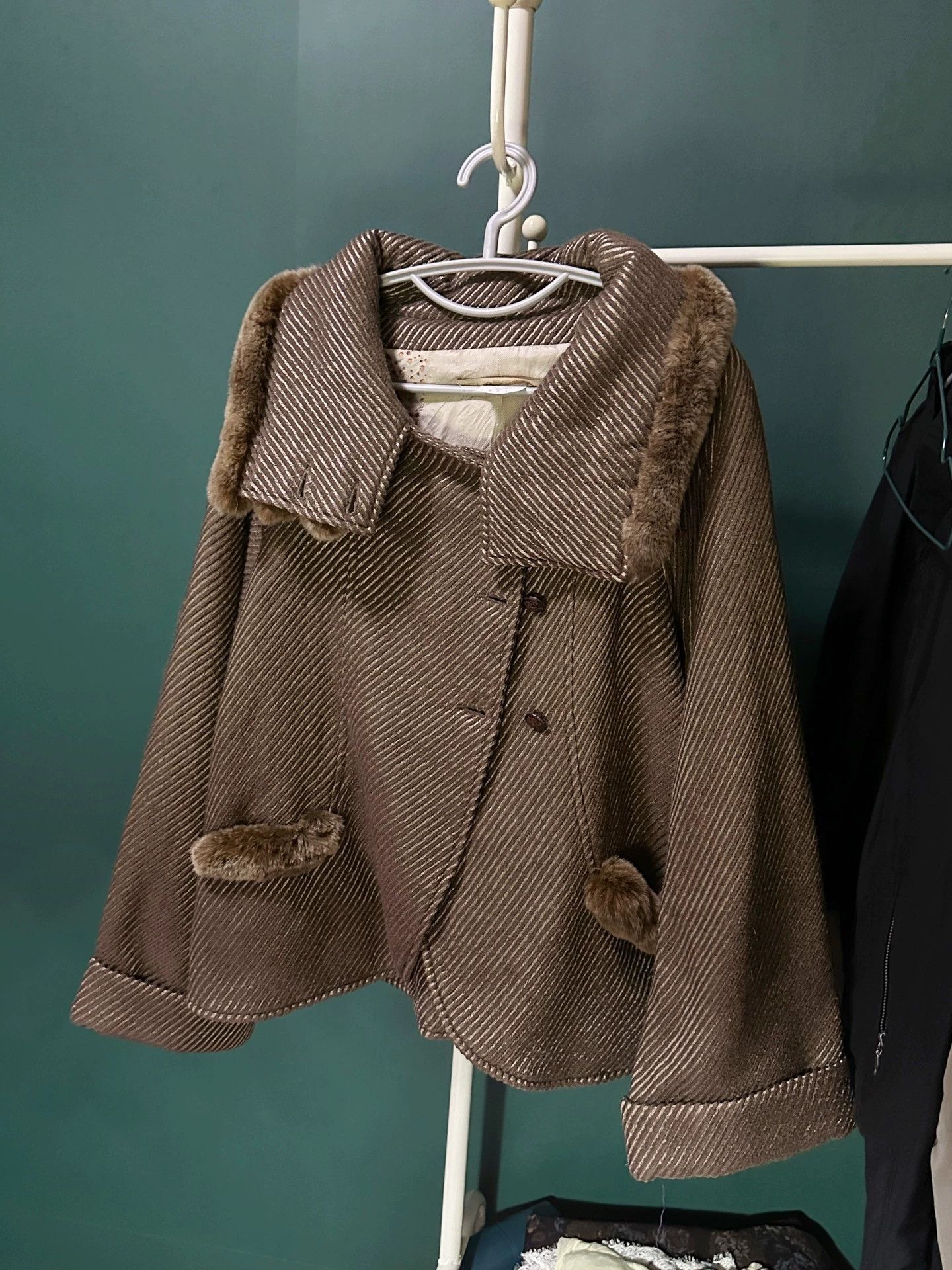 Roberto Cavalli Roberto Cavalli Brown Oversized Fur Coat 38 Size XS / US 0-2 / IT 36-38 - 2 Thumbnail