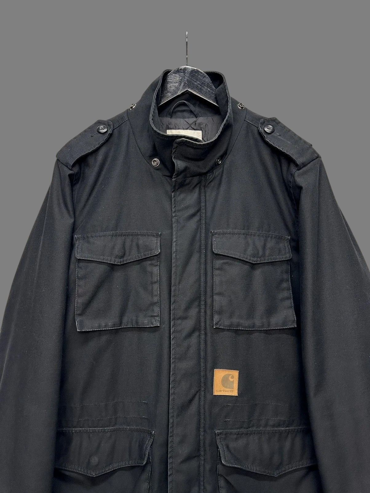 Carhartt Carhartt Black Parka Workwear Jacket Utility 90s Size US L / EU 52-54 / 3 - 3 Thumbnail