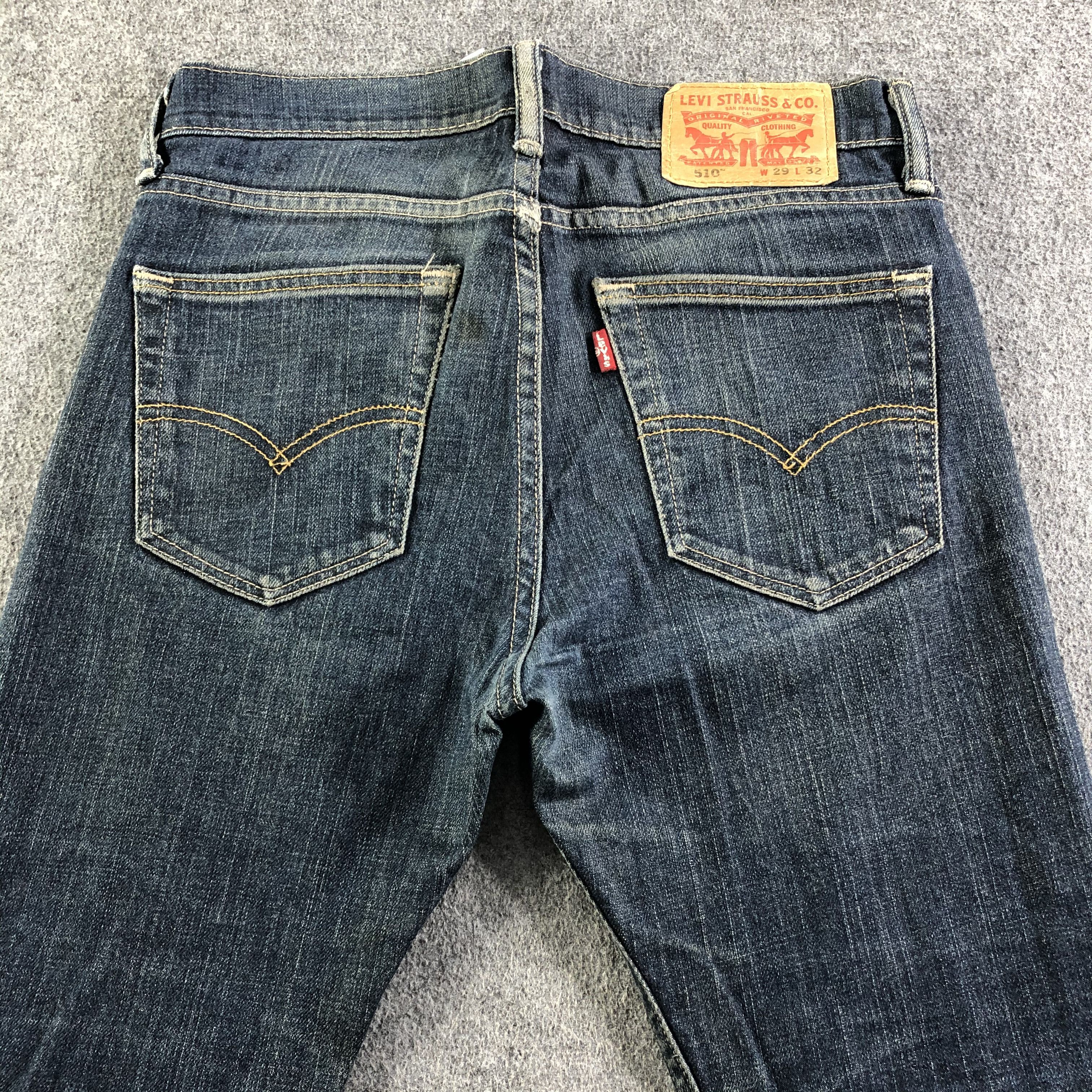 Levi's Vintage Blue Wash Levis 510 Jeans-J3525 Size 30" / US 8 / IT 44 - 4 Thumbnail