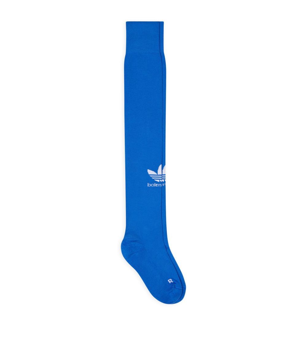 Balenciaga o1mt1gz0724 Size: S / Soccer Socks in Blue Size ONE SIZE - 2 Thumbnail