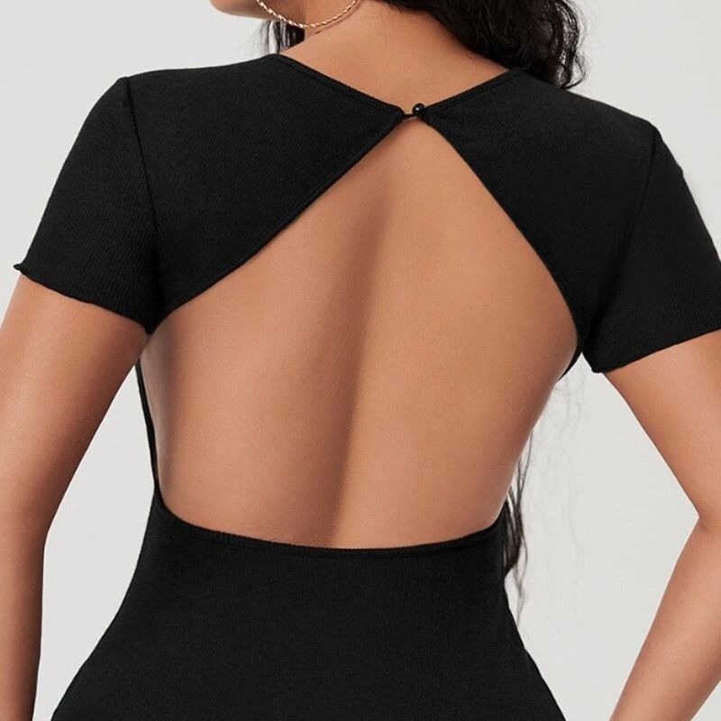 Shein Cut Out Button Front Backless Bodycon Dress in Black, Size S Size S / US 4 / IT 40 - 2 Thumbnail