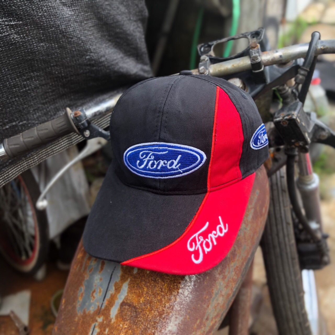 NASCAR 🚫 SOLD 🚫 Vintage Ford Racing Cap Size ONE SIZE - 1 Thumbnail