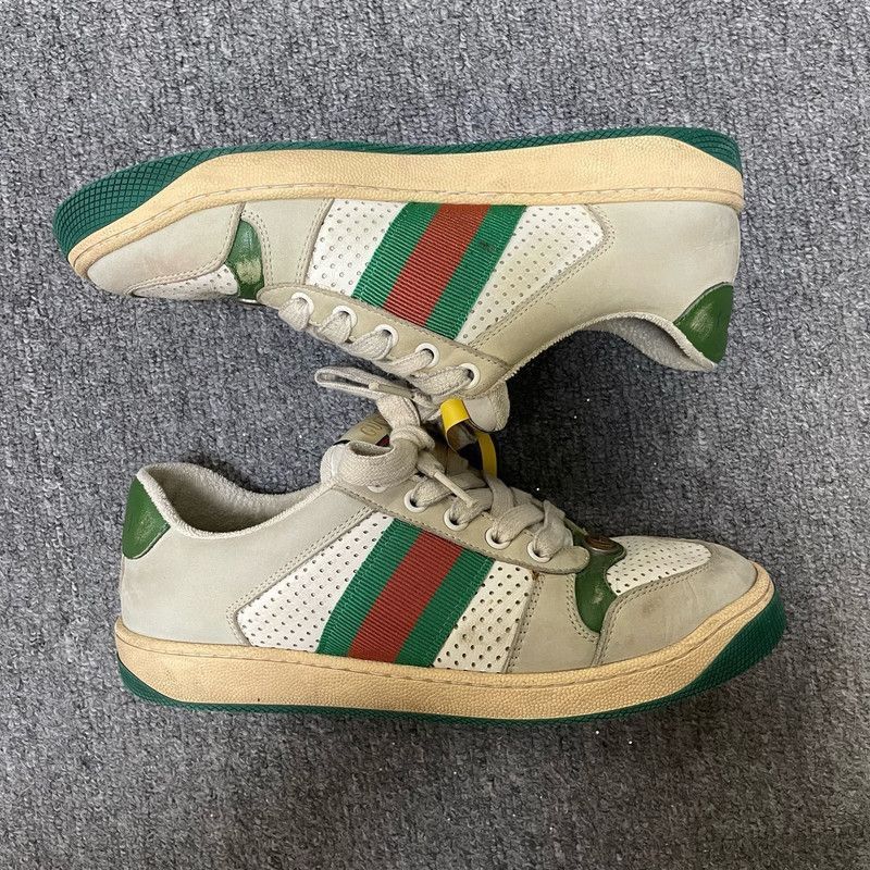 Gucci Gucci Screener Vintage Sneakers in Gray Green - Size US 7.5 / EU 40-41 - 5 Thumbnail
