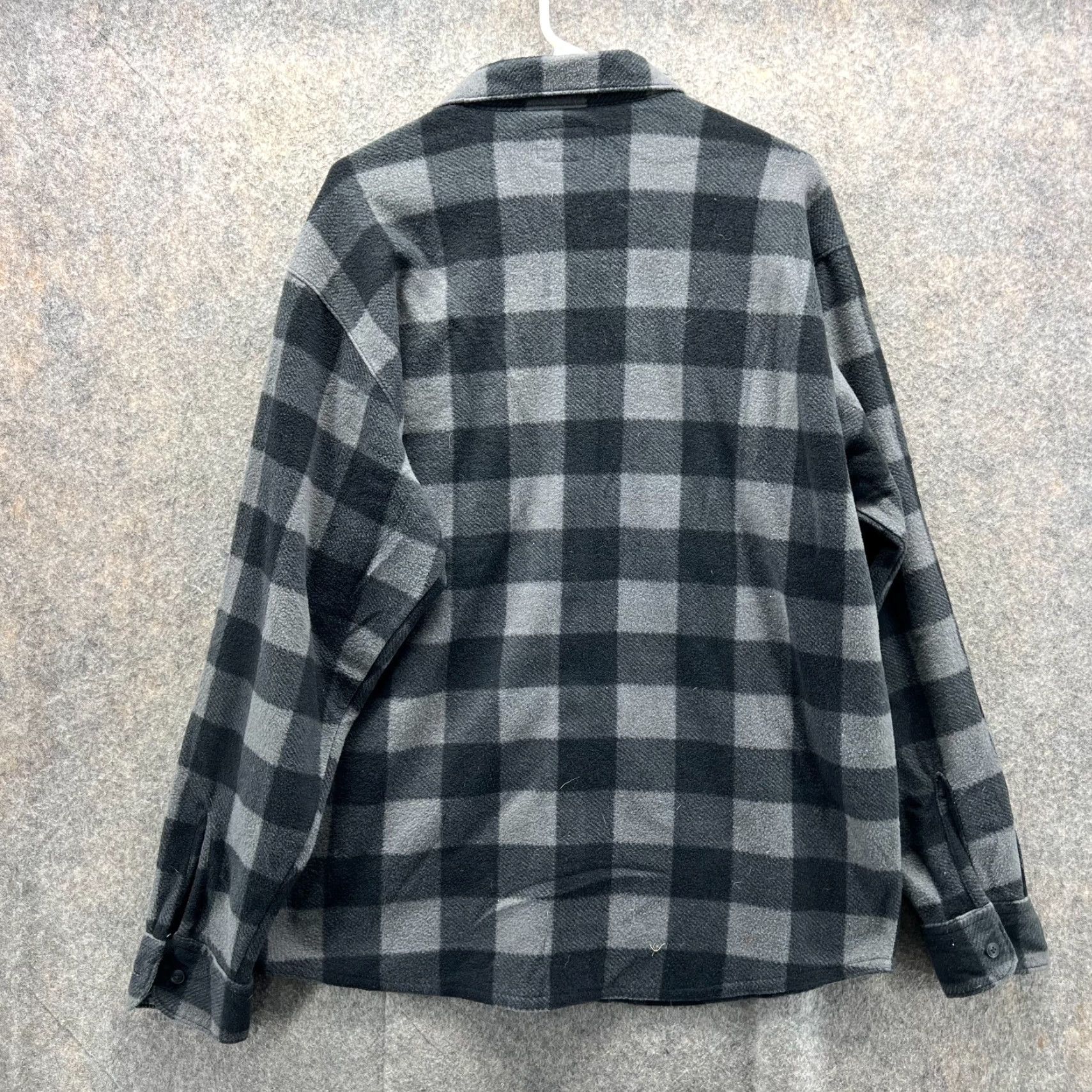 Wrangler VINTAGE Wrangler Shirt Men L Gray Plaid Pocket Button-Down Flannel Premium Size US L / EU 52-54 / 3 - 2 Thumbnail