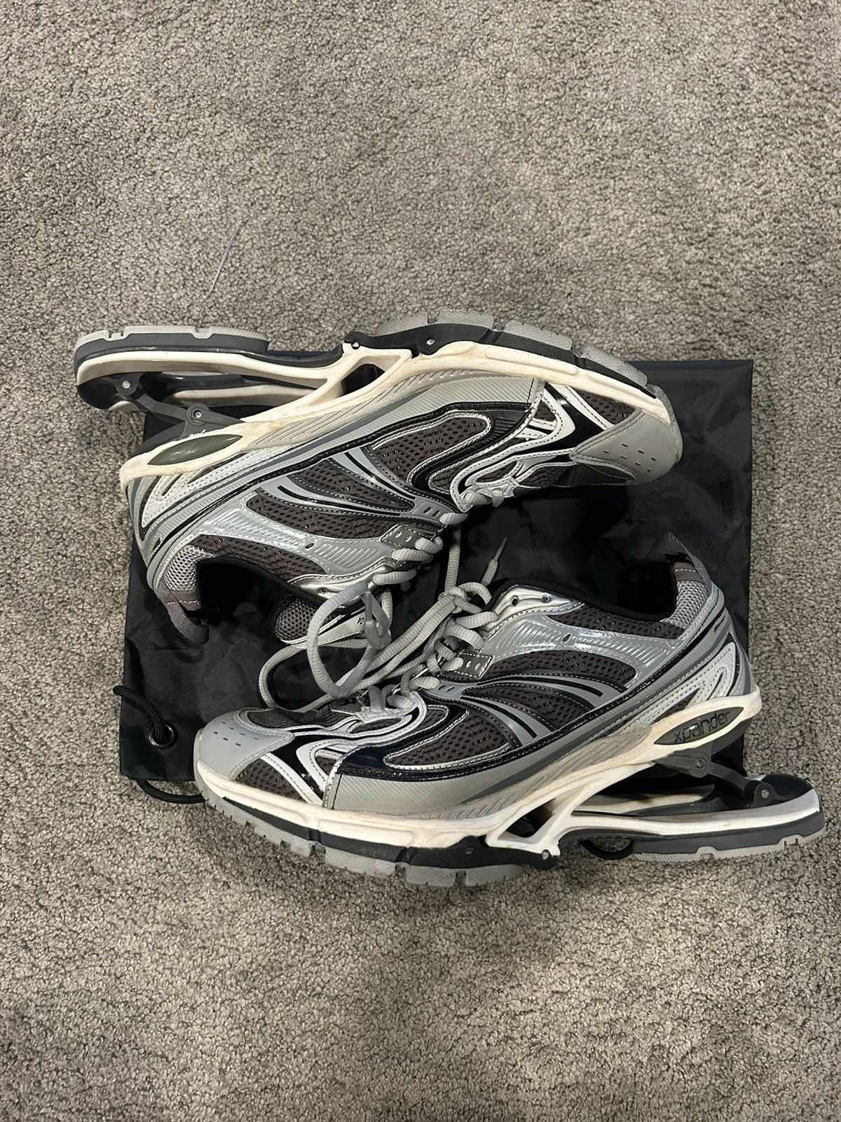 Balenciaga X-Pander Silver Sneakers