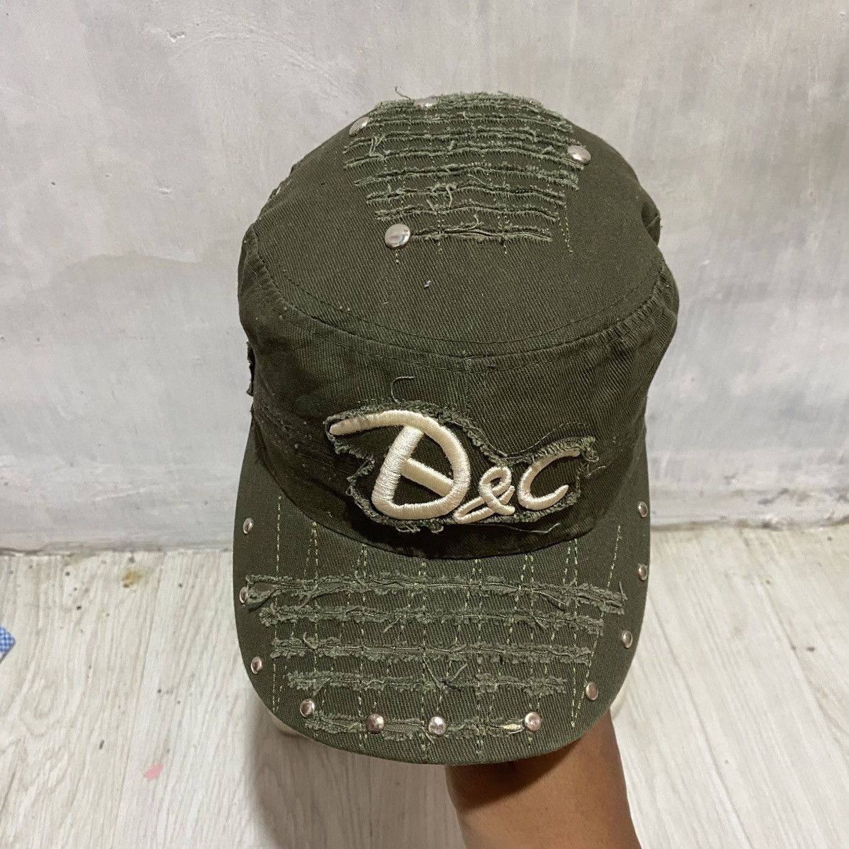 If Six Was Nine 2000s d&c distressed with studded cadet cap lgbstyle Size ONE SIZE - 2 Thumbnail