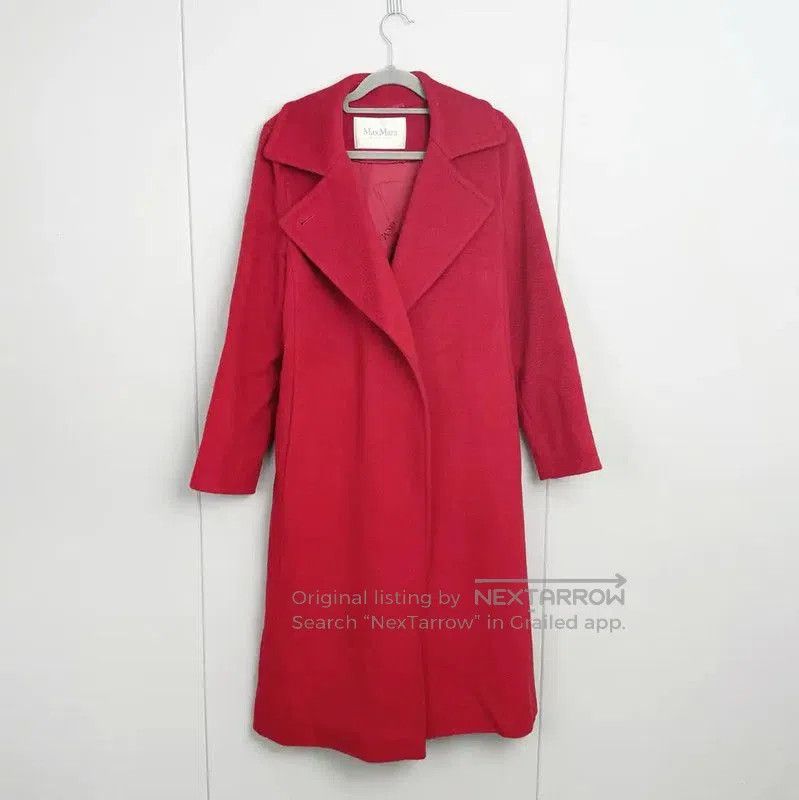 Max Mara MaxMara Red Silk Long Women's Coat . Size M / US 6-8 / IT 42-44 - 1 Thumbnail