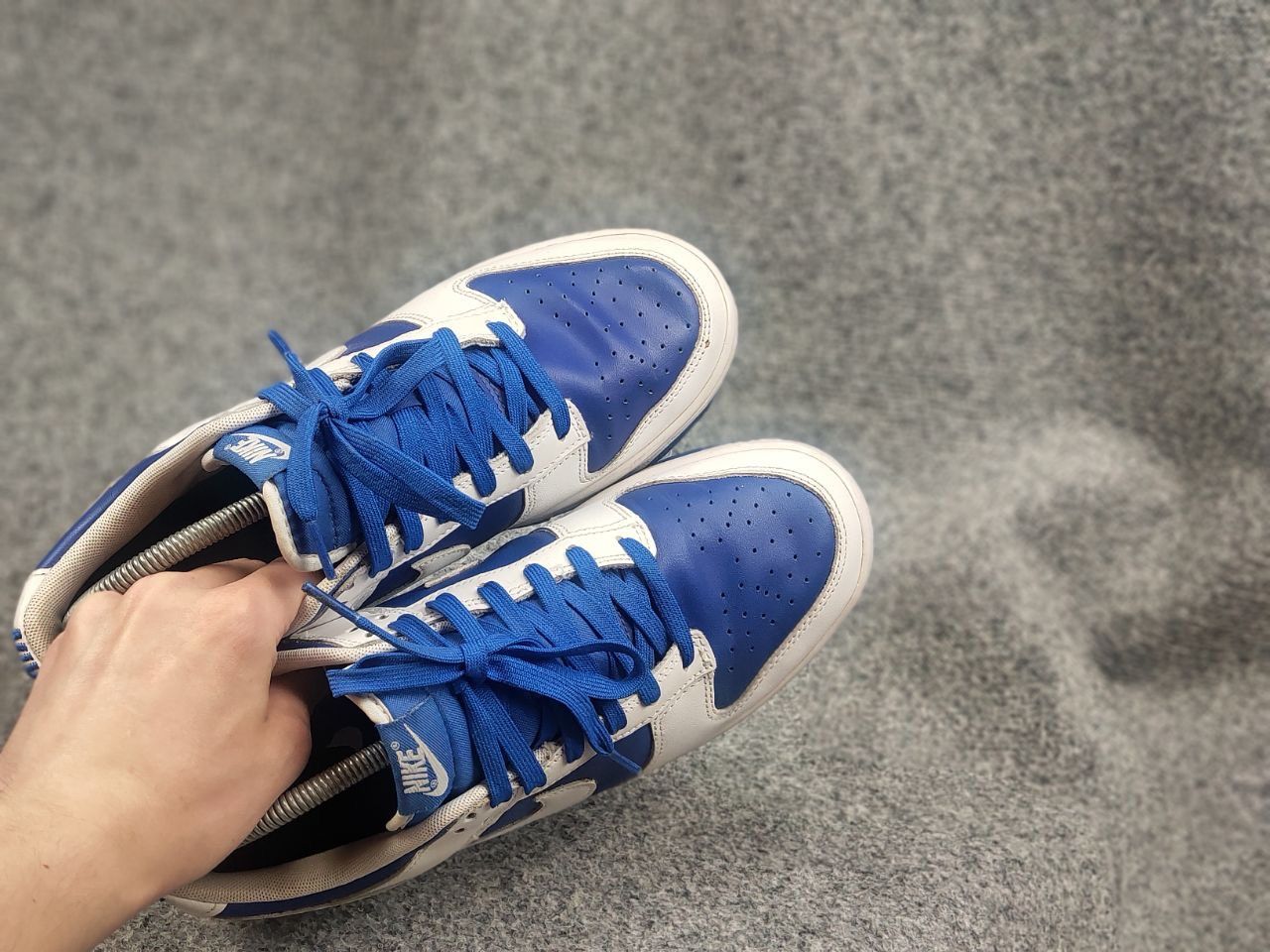 Nike Nike Dunk Low Retro Racer Blue Leather Sneakers Vintage Size US 9 / EU 42 - 16 Thumbnail