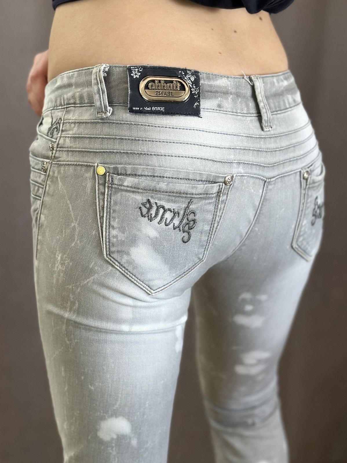 14th Addiction Vintage Denim Flared Pants Miss Sixty Denim Diesel Style Size 28" / US 6 / IT 42 - 15 Thumbnail