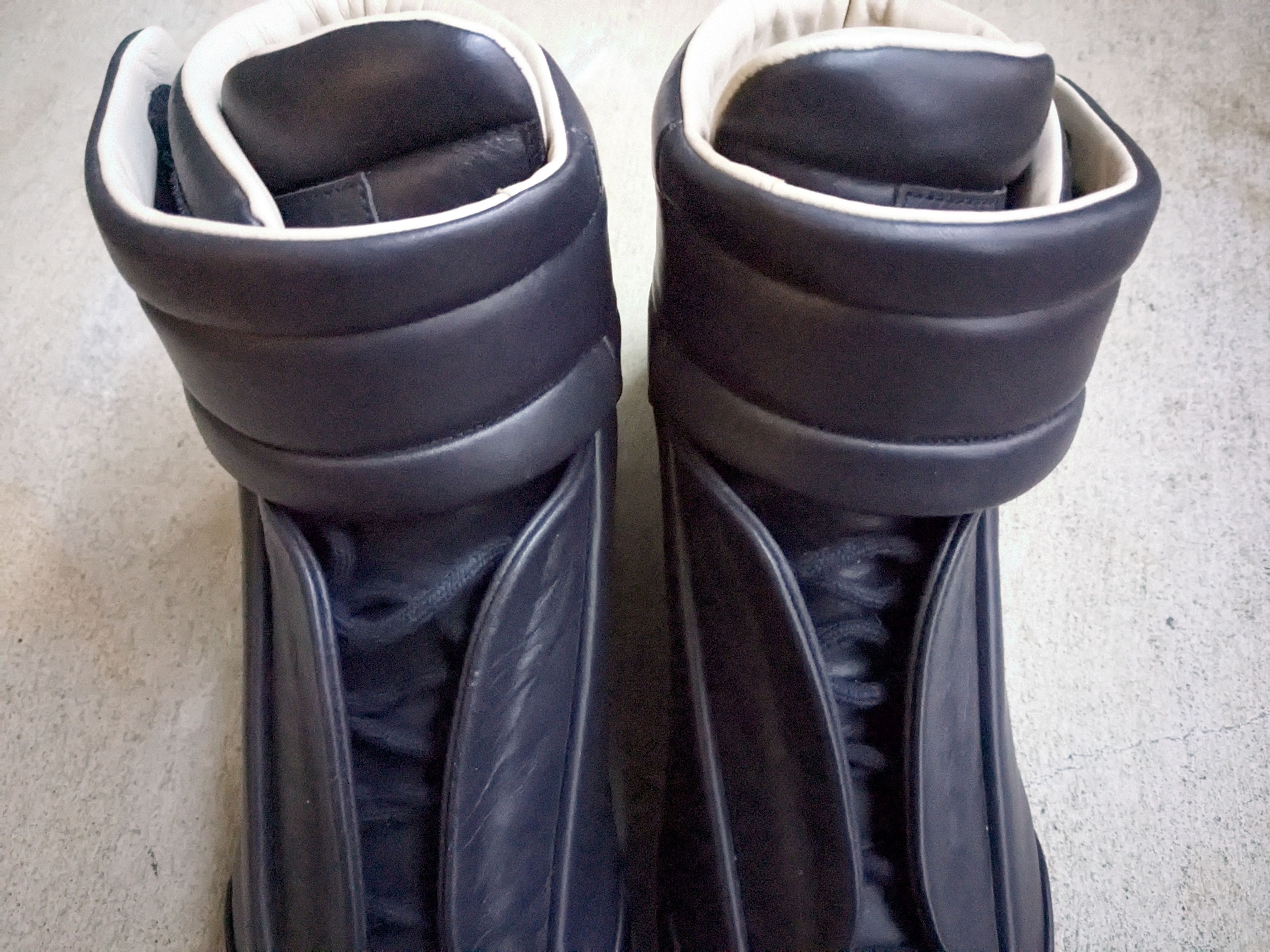Maison Margiela Maison Margiela Future High Tops Navy Blue 11 44 Leather Size US 11 / EU 44 - 5 Thumbnail