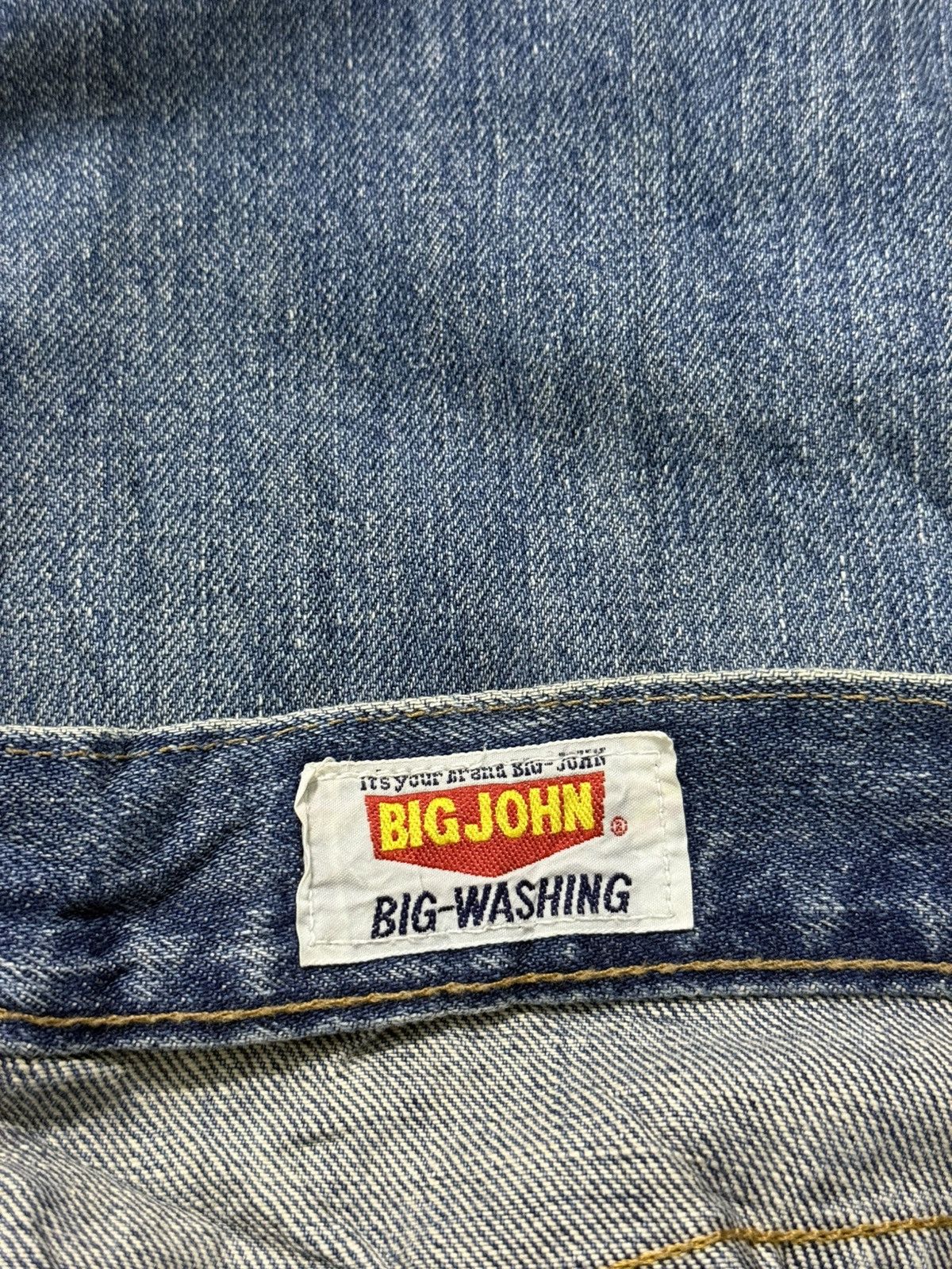 Big John Vintage 80s Big John Flared Stacked Distressed Denim Size US 28 / EU 44 - 21 Thumbnail