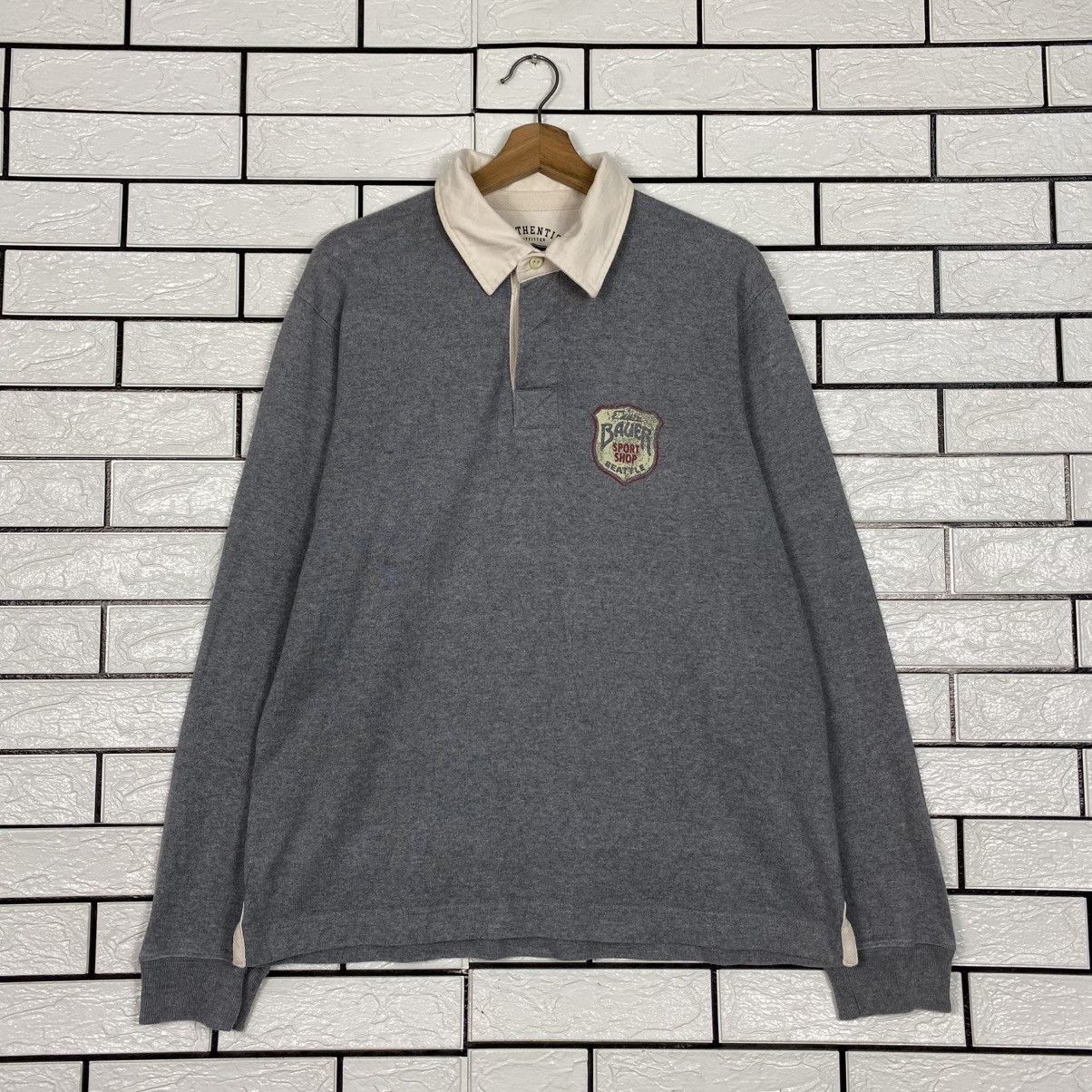 Japanese Brand Vintage Polo Rugby Shirt Collar Eddie Beauer Size US M / EU 48-50 / 2 - 2 Thumbnail