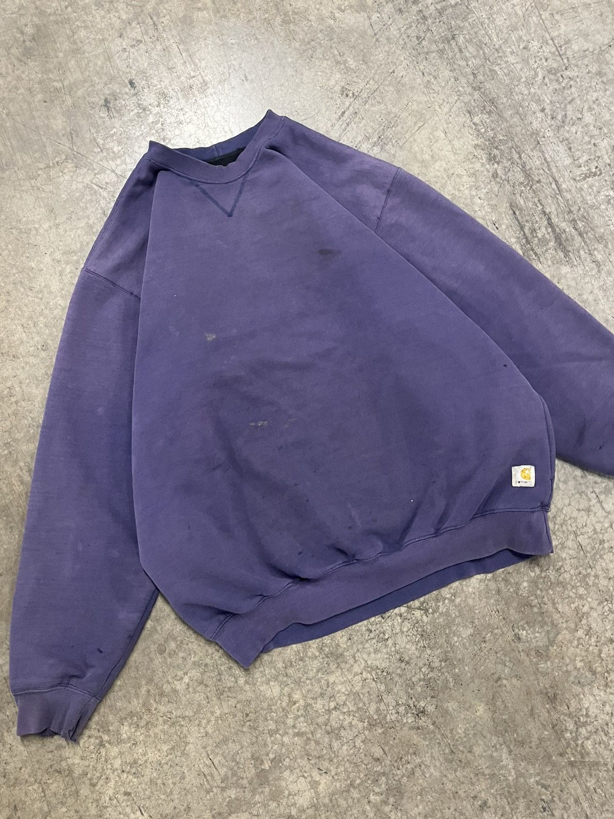 Carhartt × Vintage Carhartt thermal lined vintage crewneck sun faded boxy hype Size US XL / EU 56 / 4 - 4 Thumbnail