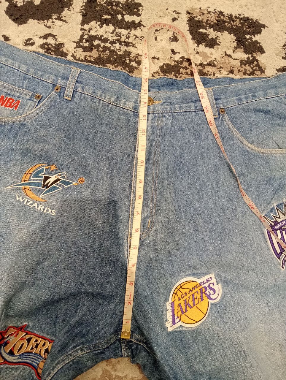 NBA Vintage Unk NBA Embroidery All Team Big Size Jeans Size US 40 / EU 56 - 14 Thumbnail