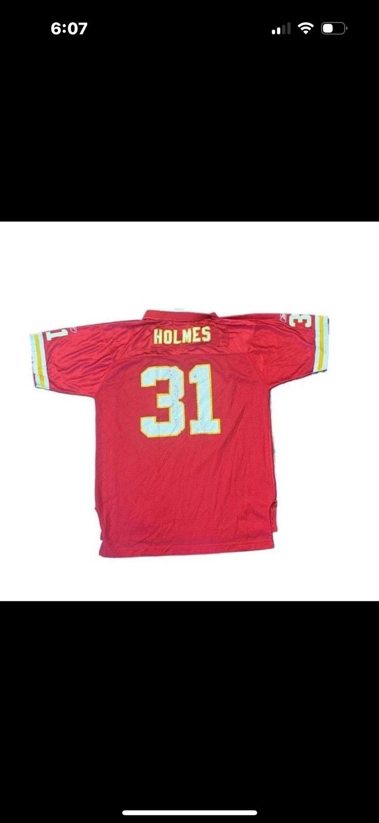 Reebok Reebok Priest Holmes Kansas City Chiefs #31 NFL Jersey Size US XL / EU 56 / 4 - 2 Thumbnail